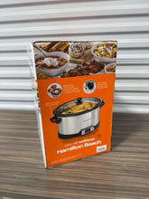 Load image into Gallery viewer, Hamilton Beach 8 Quart Programmable Slow Cooker with Three Temperature Settings, Dishwasher Safe Crock and Lid, Silver