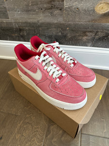 Nike Air Force 1 Low Dusty Red Suede Sz 9 *REPLACEMENT BOX