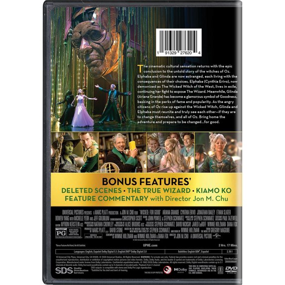 Wicked: For Good (DVD) Universal, Musical