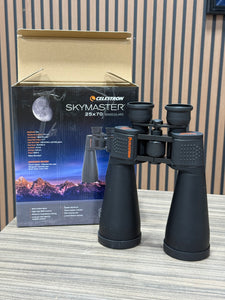 Celestron 71008 SkyMaster 25x70mm Porro Prism Binoculars with Multi-Coated Lens, BaK-4 Prism Glass and Carry Case, Black