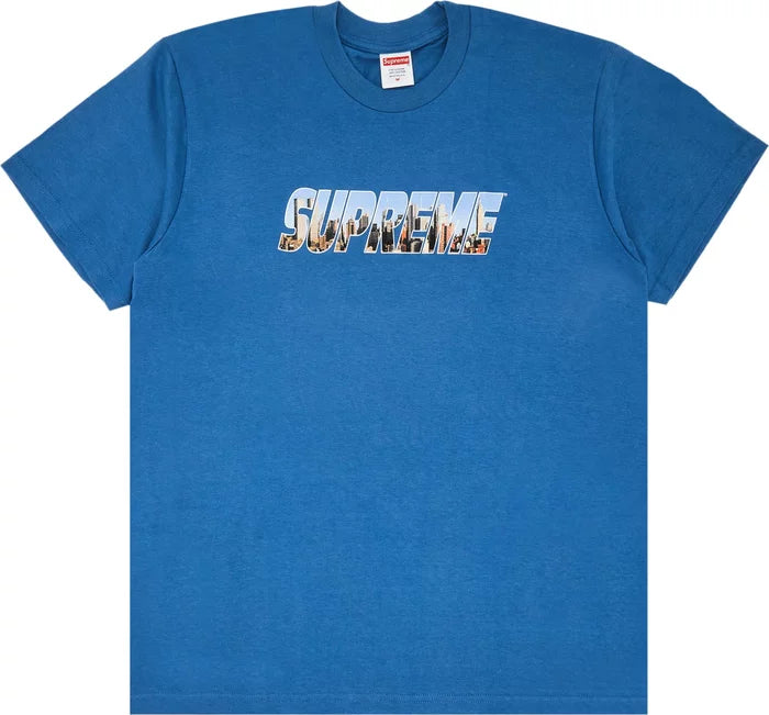 Supreme Gotham Tee 'Faded Blue' Sz S