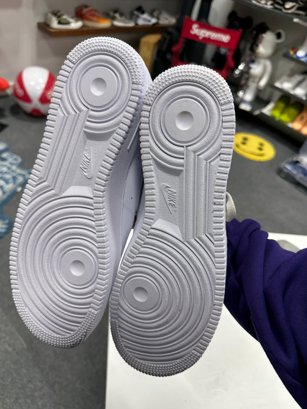 Nike White AF1 Sz 11 (one shoe dirty)
