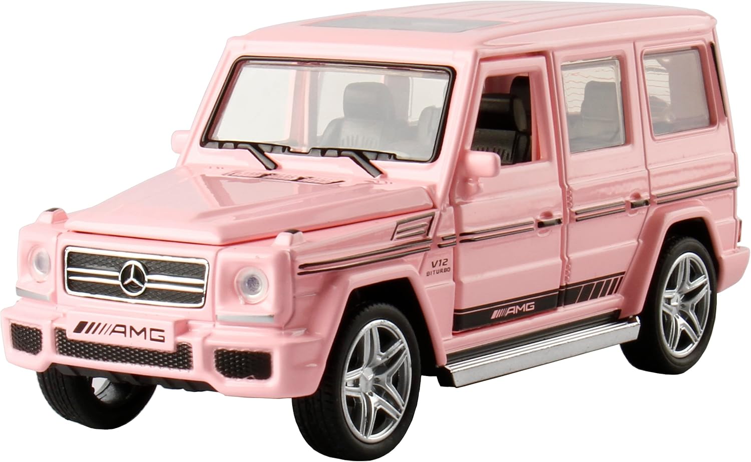 iLooboo Alloy Collectible Pink Benz G65 AMG
