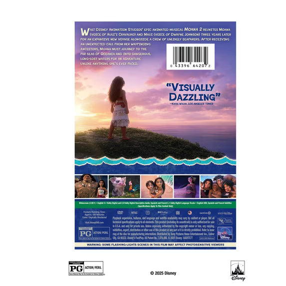 Moana 2 (DVD) Disney Action & Adventure