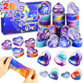 28 PCS Galaxy Slime Valentines Day