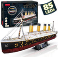 CubicFun Titanic 3D LED Puzzles for Adults 88 CM 266 Piece