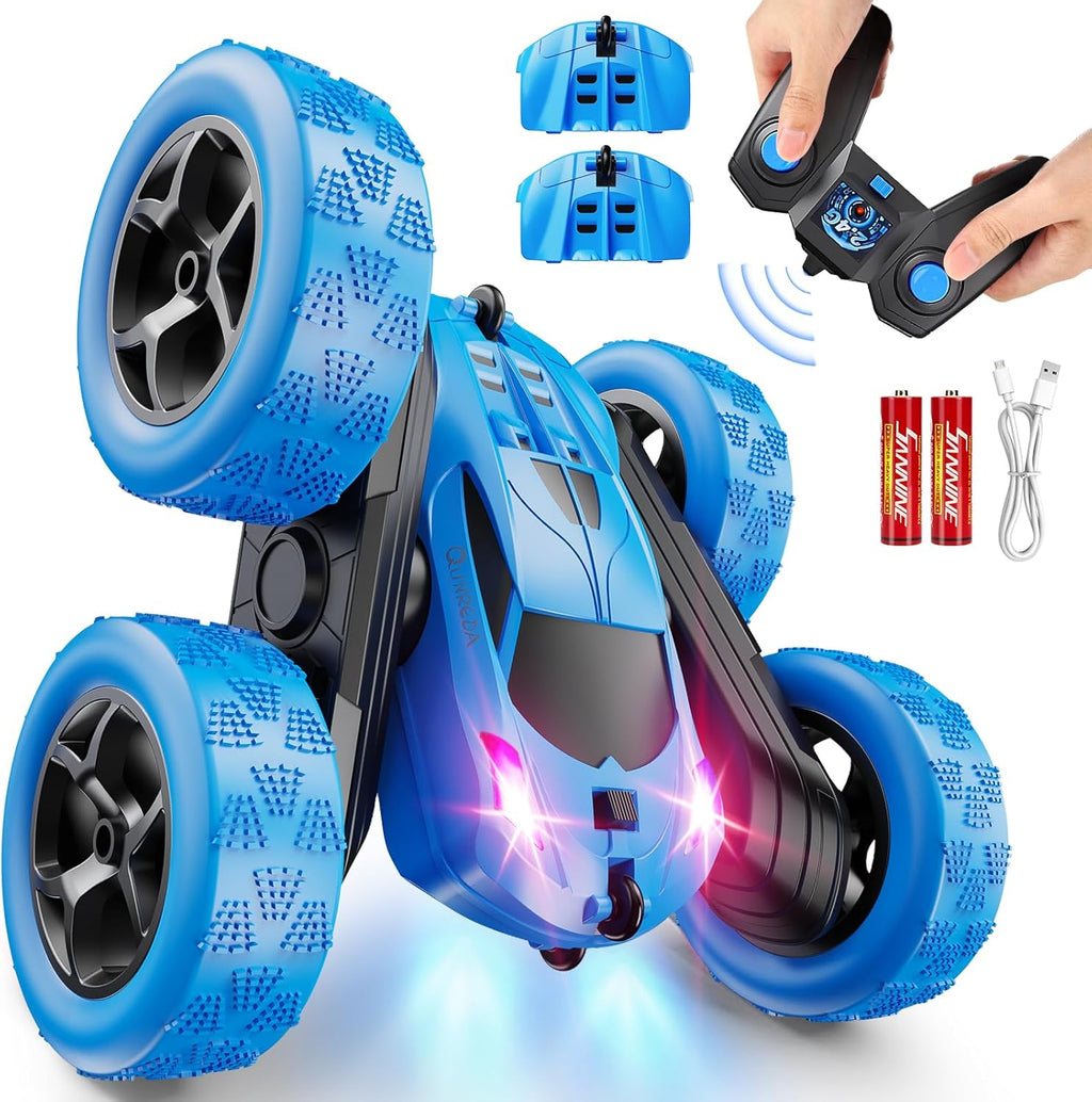 QUNREDA RC Stunt Car Blue