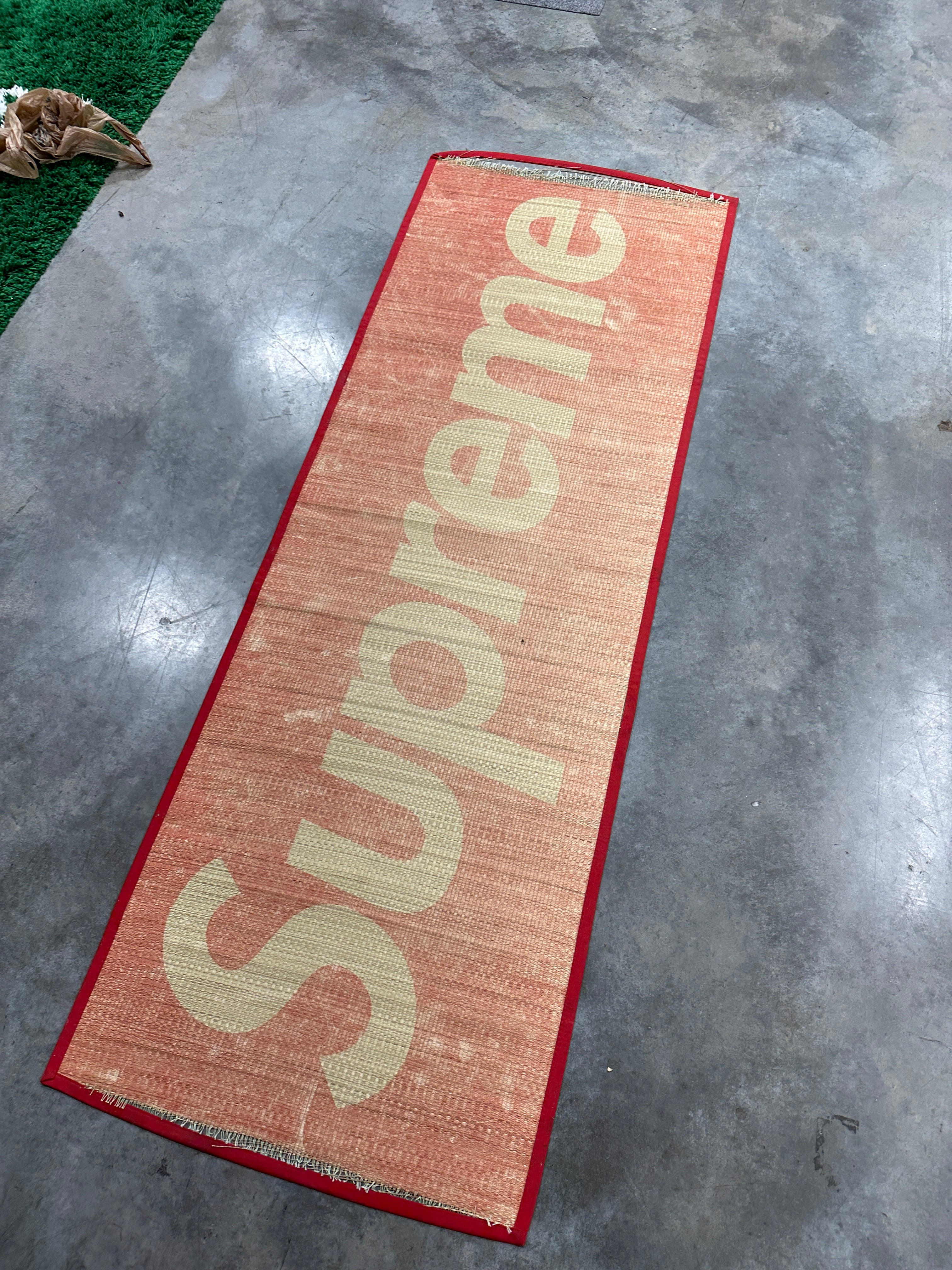 Supreme Woven Straw Mat Damaged