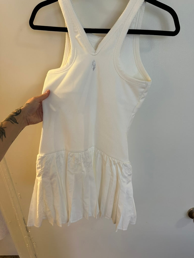 Free People Movement vintage tie breaker tennis dress women's sz S