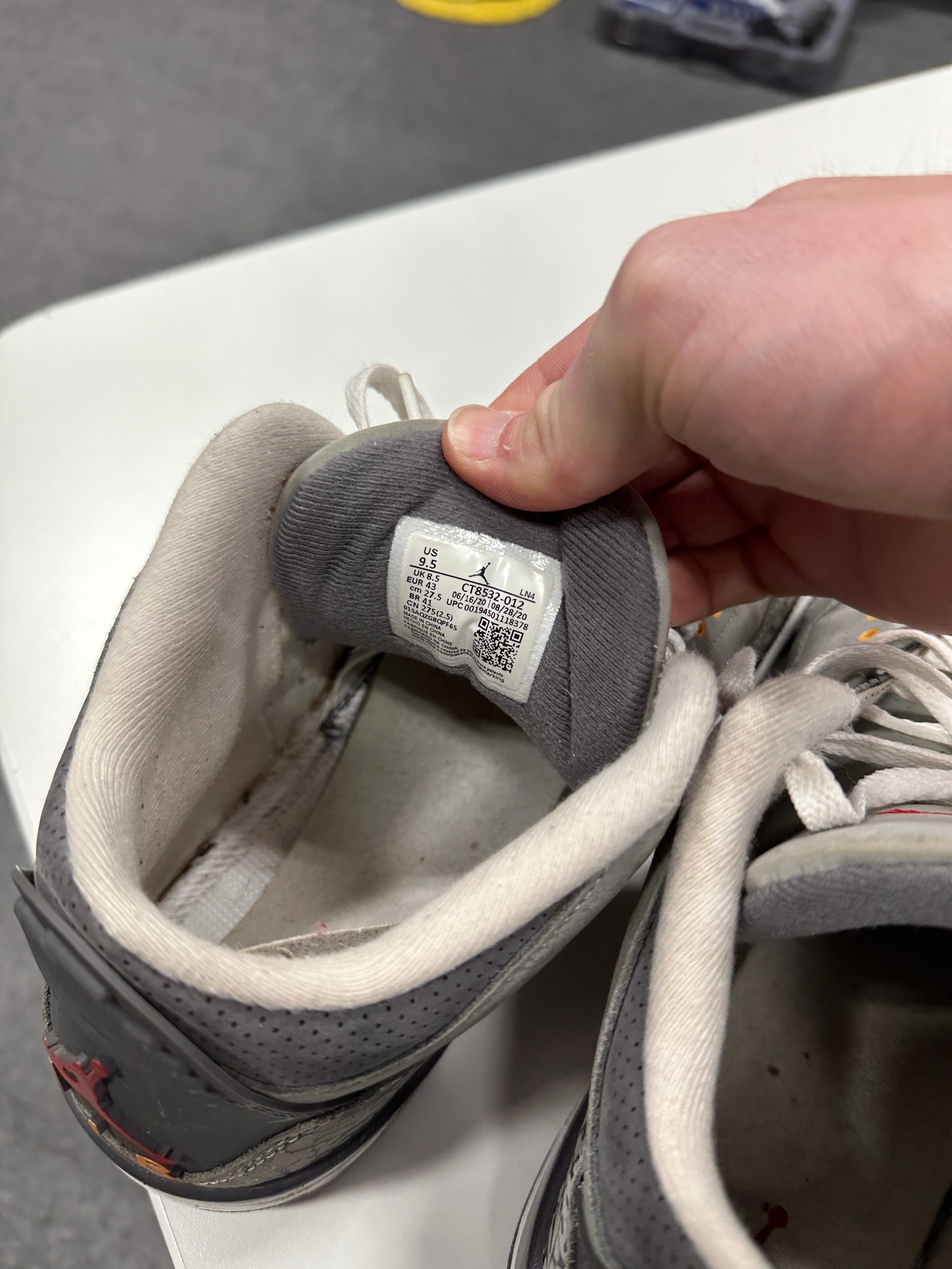Jordan 3 Cool Grey No Box