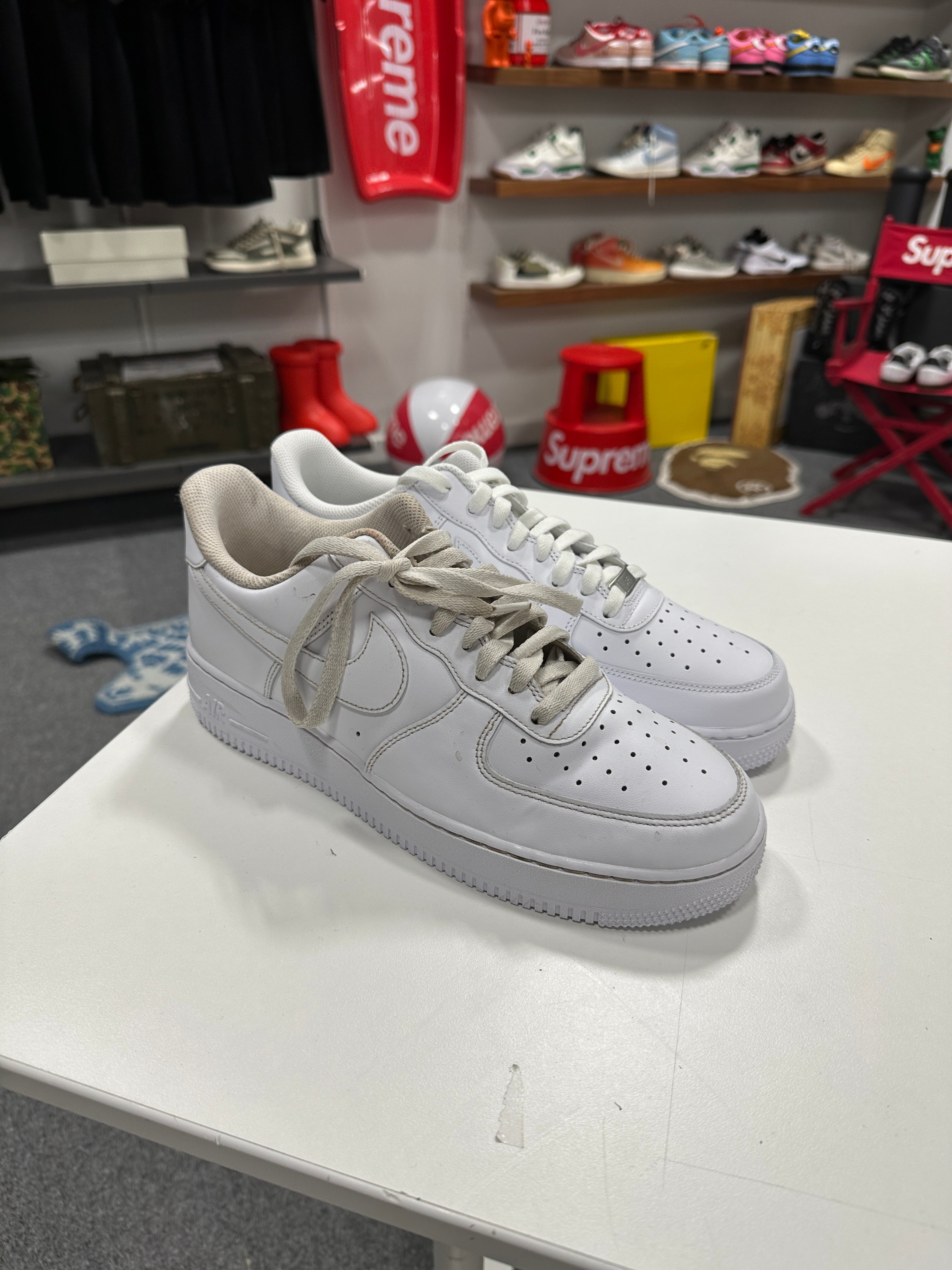 Nike White AF1 Sz 11 (one shoe dirty)