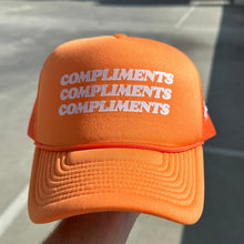 Load image into Gallery viewer, Compliments Orange 🦞 Trucker
