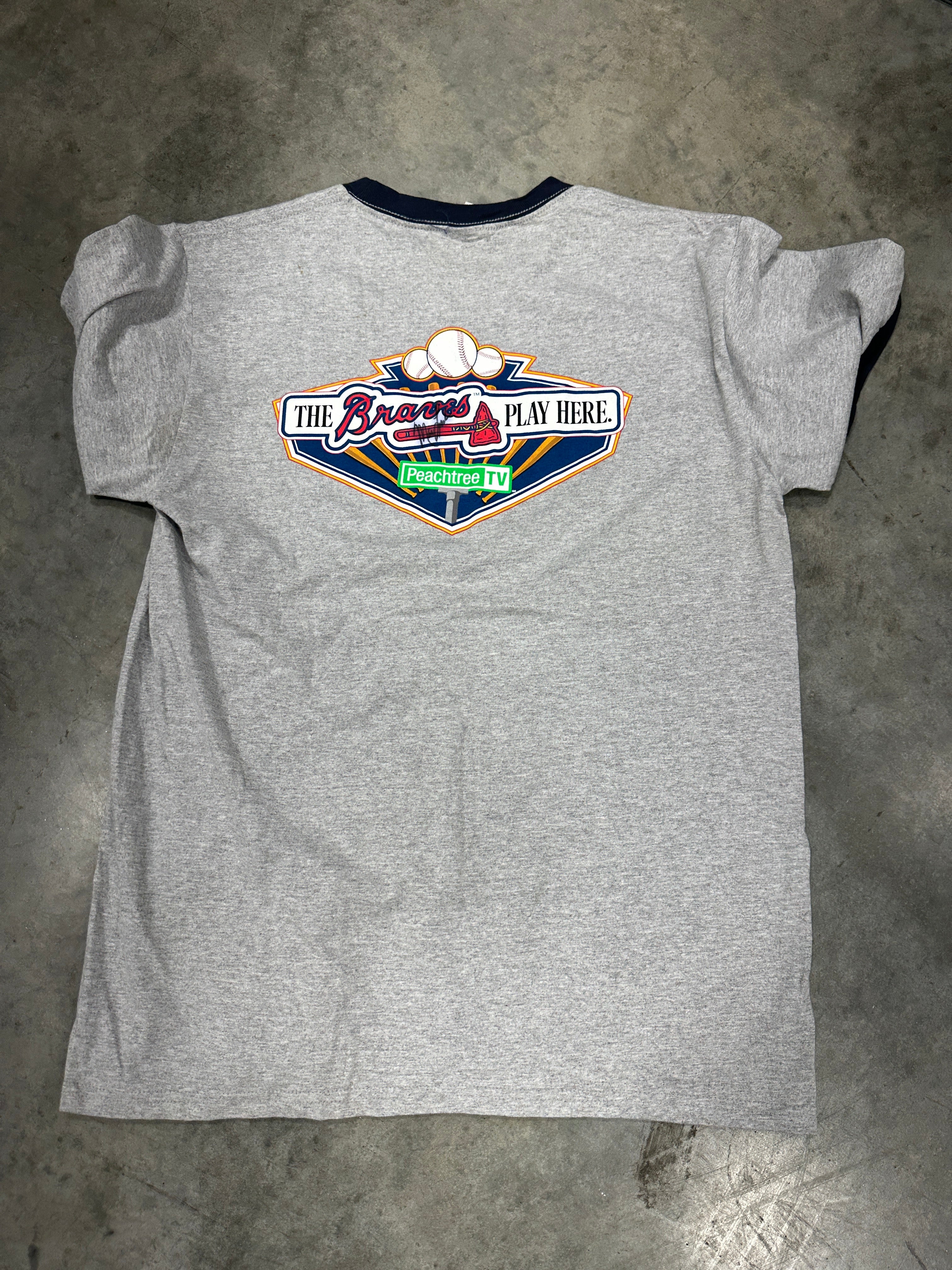Atlanta Braves Grey T-Shirt Sz L
