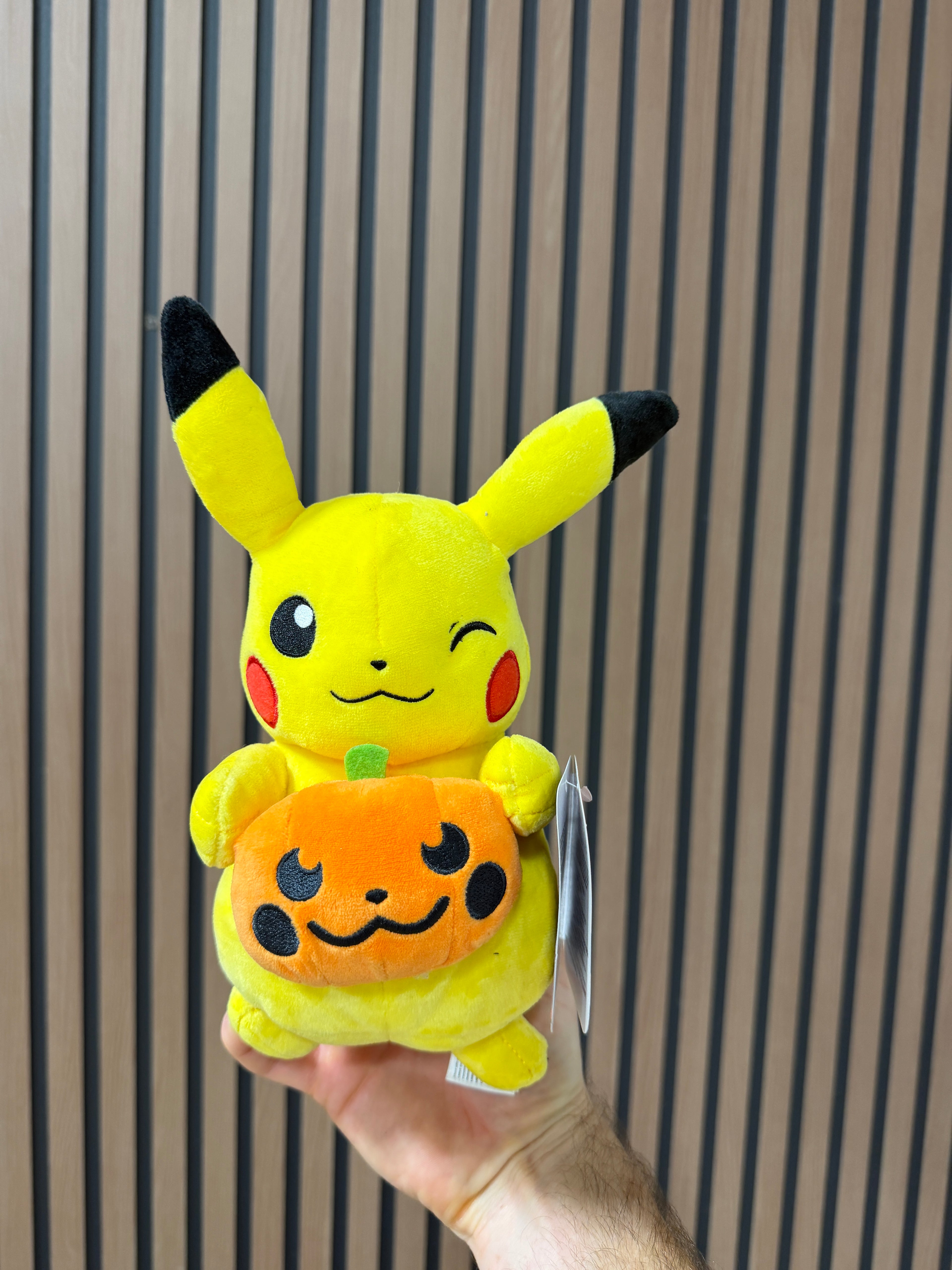 Pokemon Pikachu with Halloween Pumpkin 8-inch Plush
