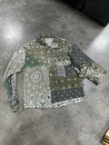 Kapital Green Paisley Button Shirt Size S/M