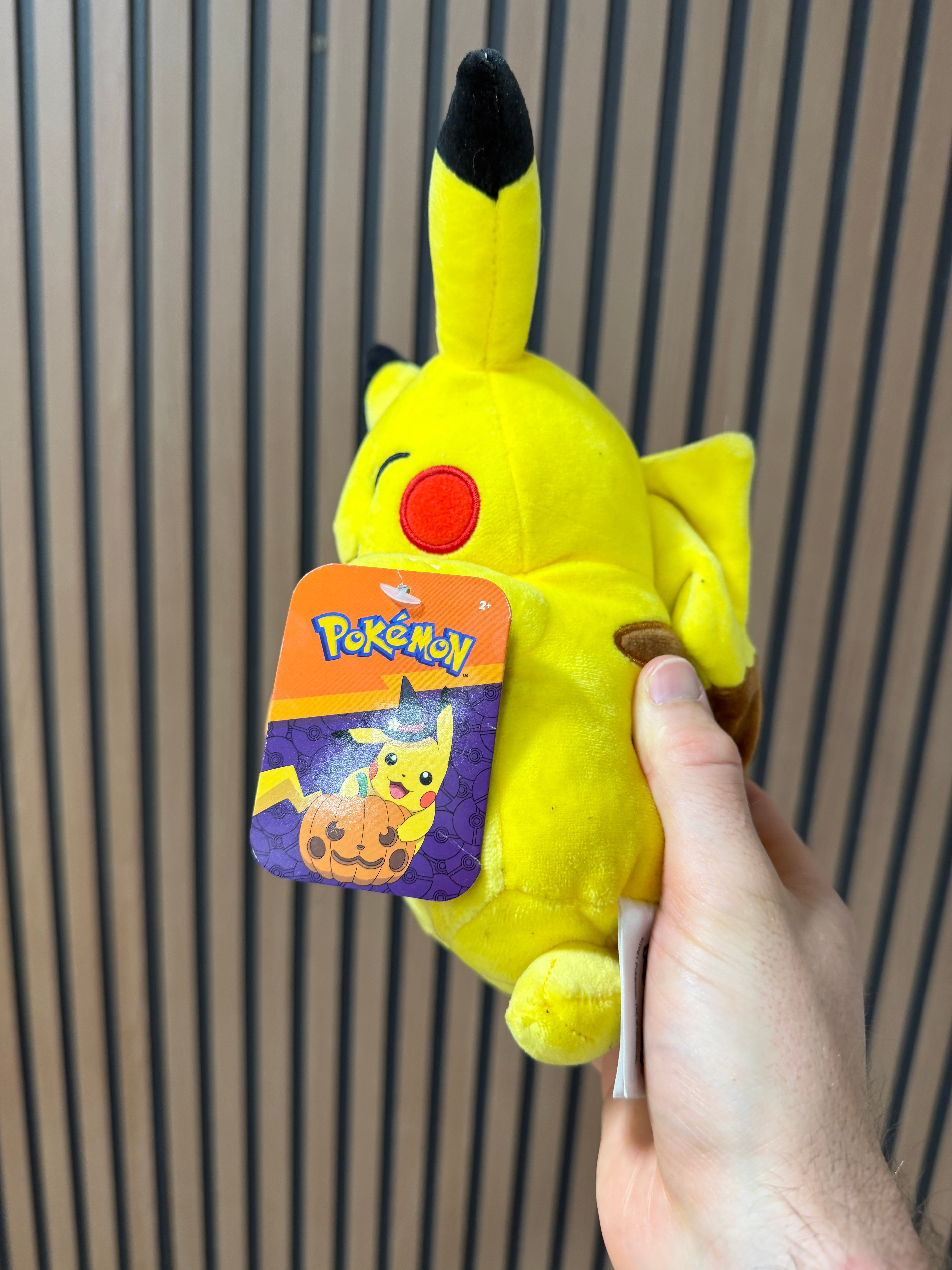 Pokemon Pikachu with Halloween Pumpkin 8-inch Plush