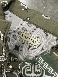 Kapital Green Paisley Button Shirt Size S/M