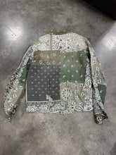 Load image into Gallery viewer, Kapital Green Paisley Button Shirt Size S/M

