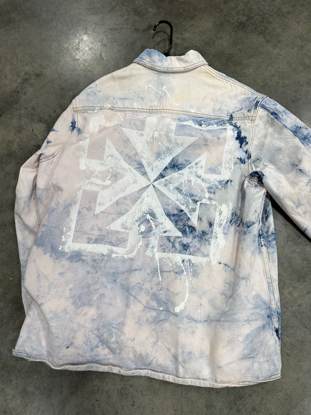 Off White Denim Jacket Sz M