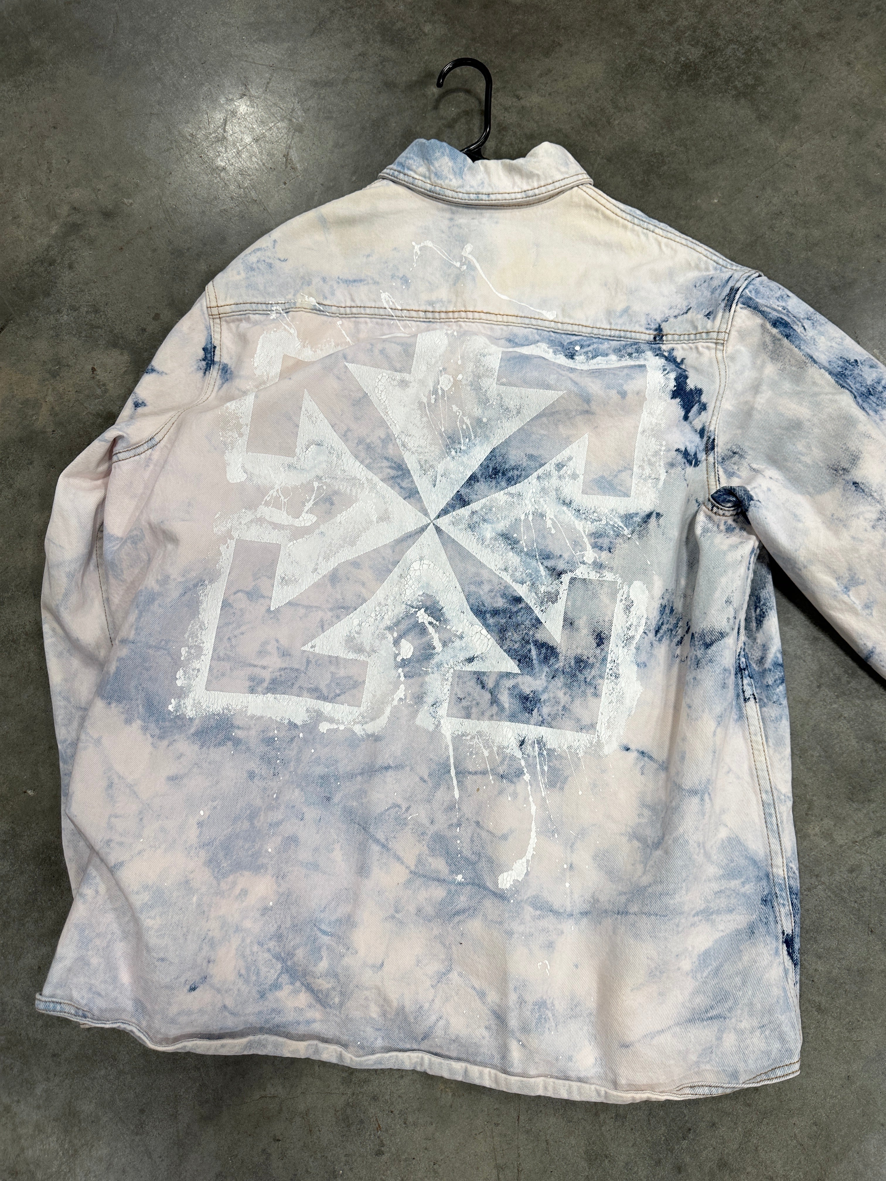 Off White Denim Jacket Sz M