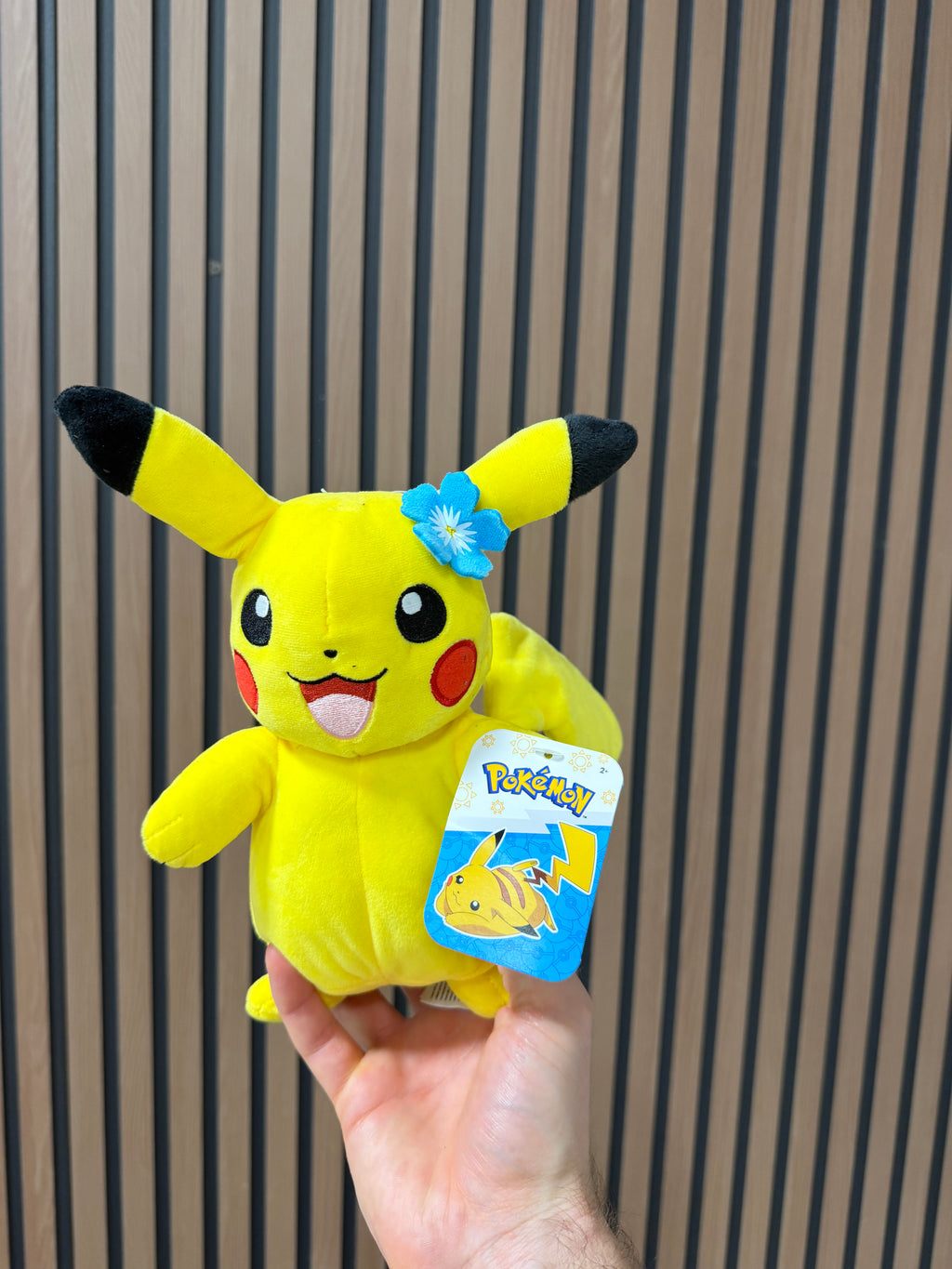 Pokemon 8” Pikachu Blue Flower Aloha Plush Licensed Authentic Hawaii