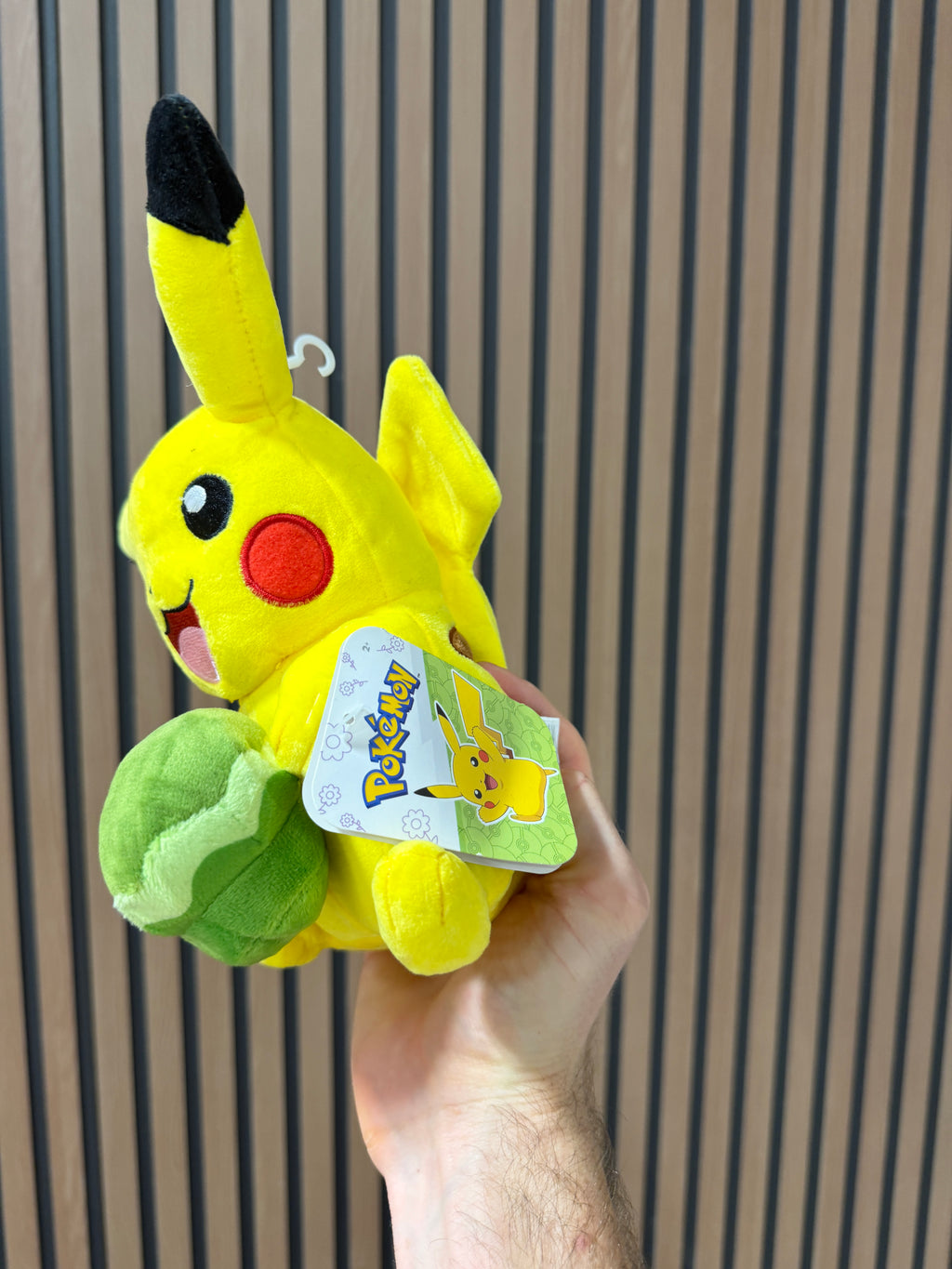 Pokemon Spring Pikachu with Green Muffin, 8 inch plush 2022
