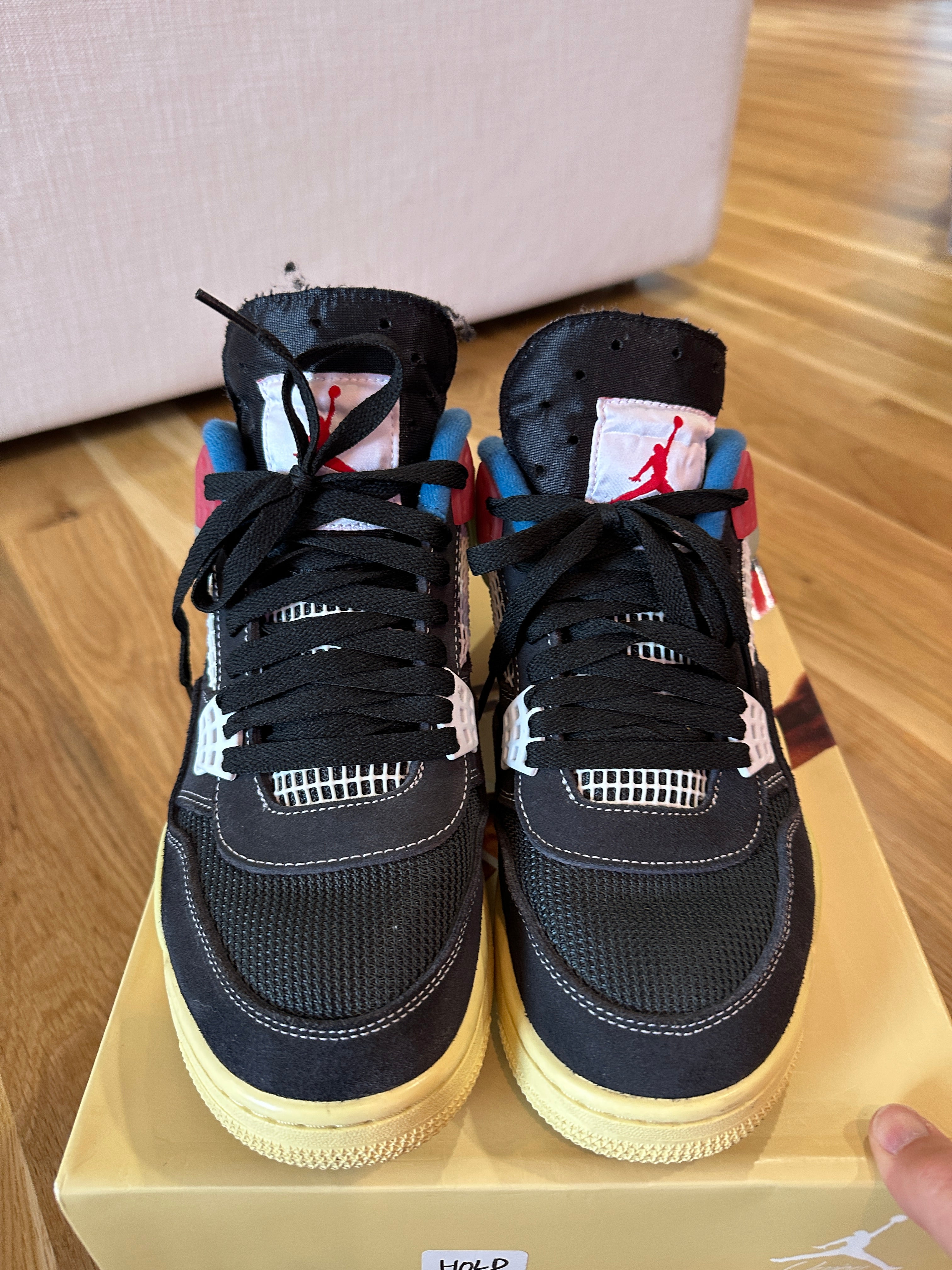 Jordan 4 Retro Union Off Noir Sz 10