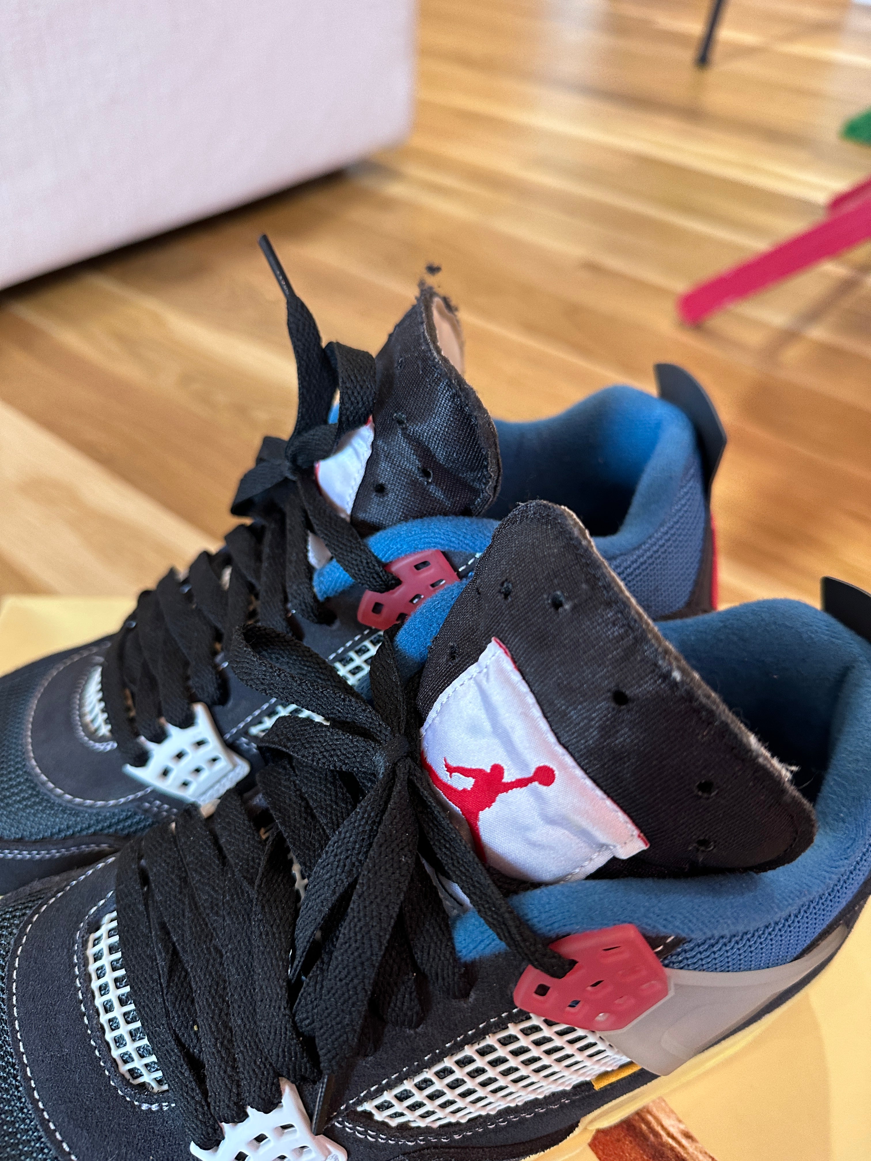 Jordan 4 Retro Union Off Noir Sz 10