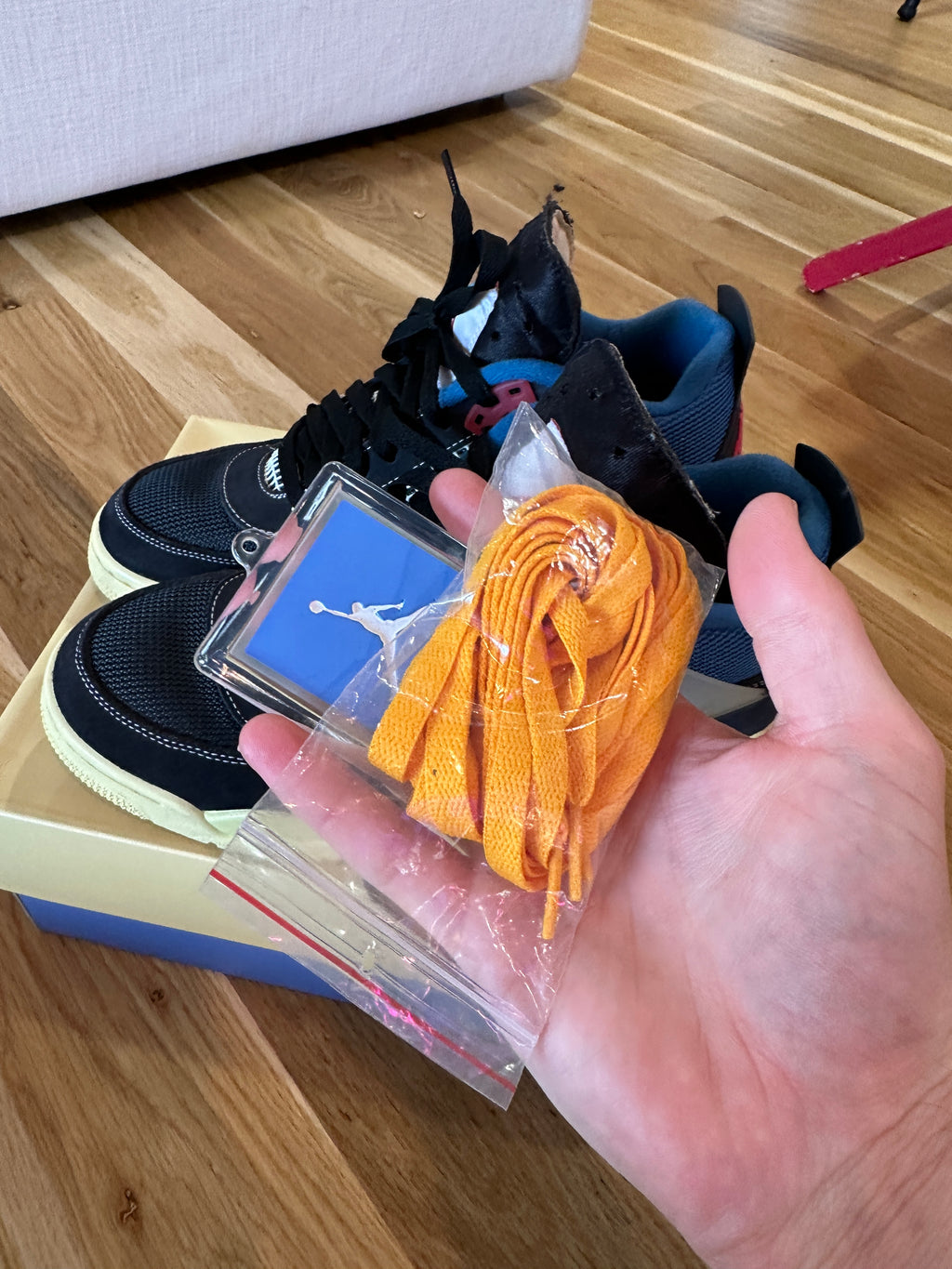 Jordan 4 Retro Union Off Noir Sz 10