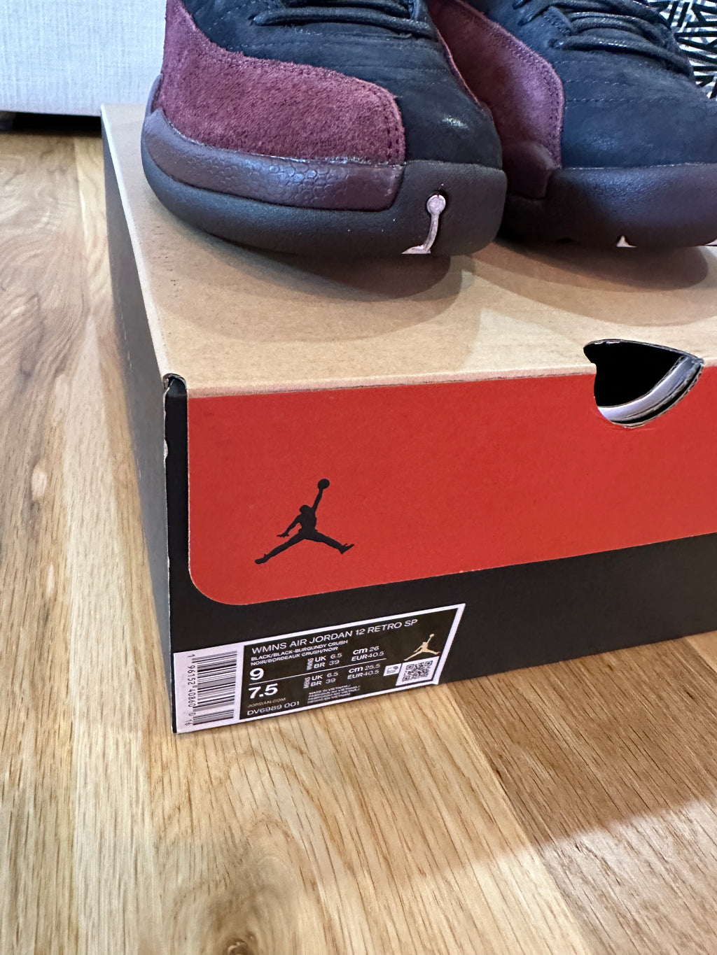 Jordan 12 Retro SP A Ma Maniére Black Sz M7.5/W9