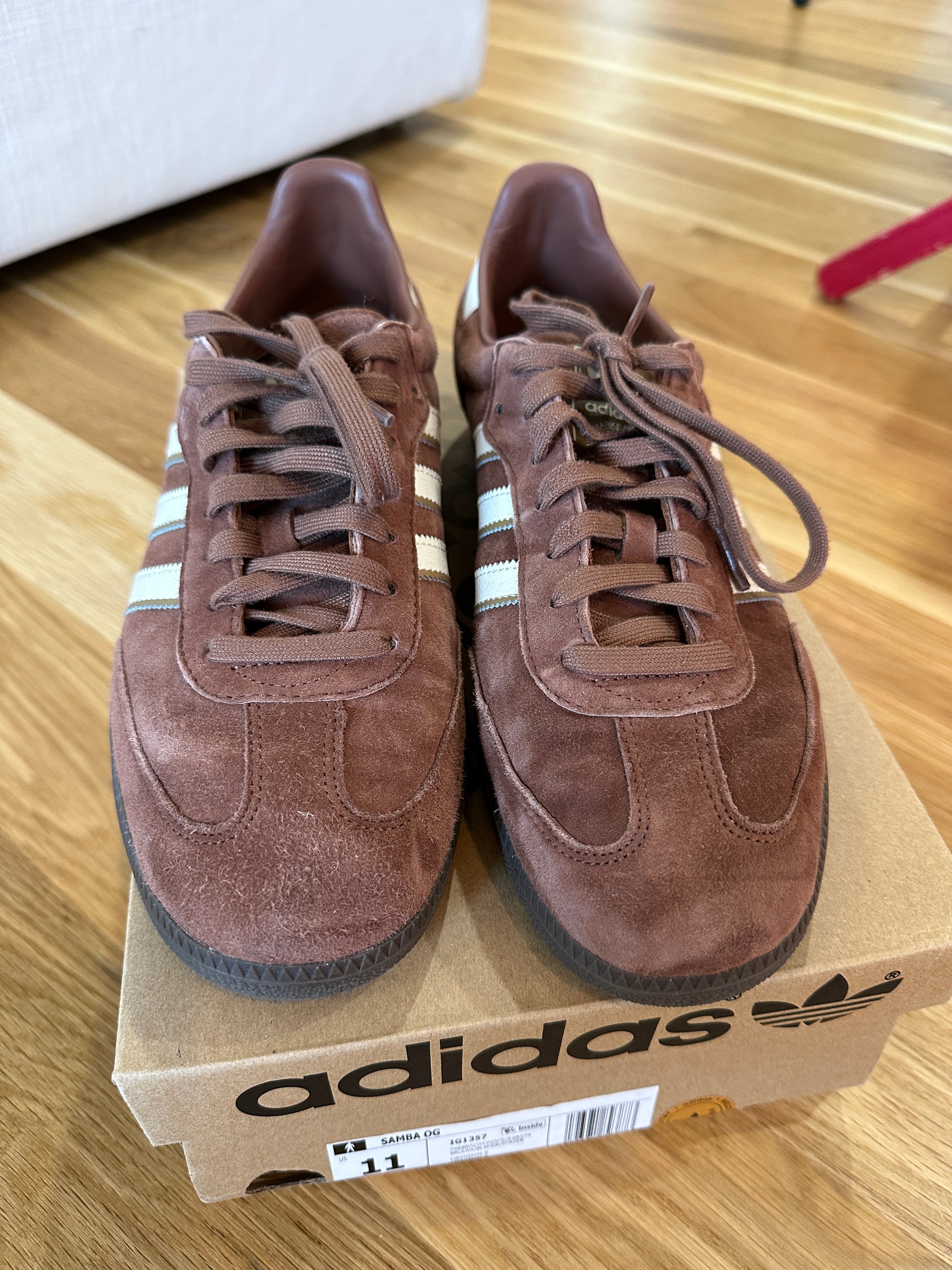 adidas Samba OG Luxe Preloved Brown Sz 11