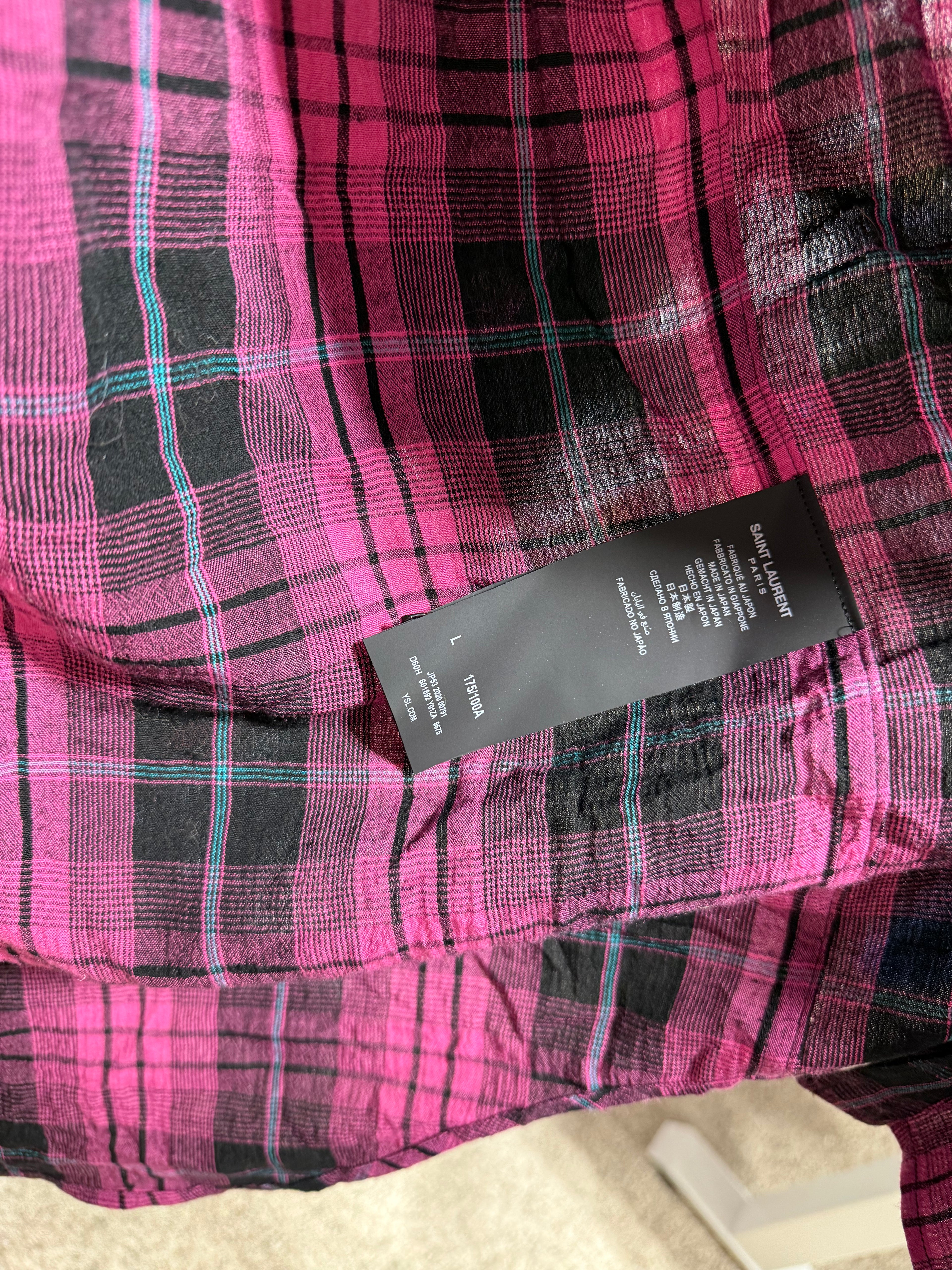 Saint Laurent Flannel Sz L