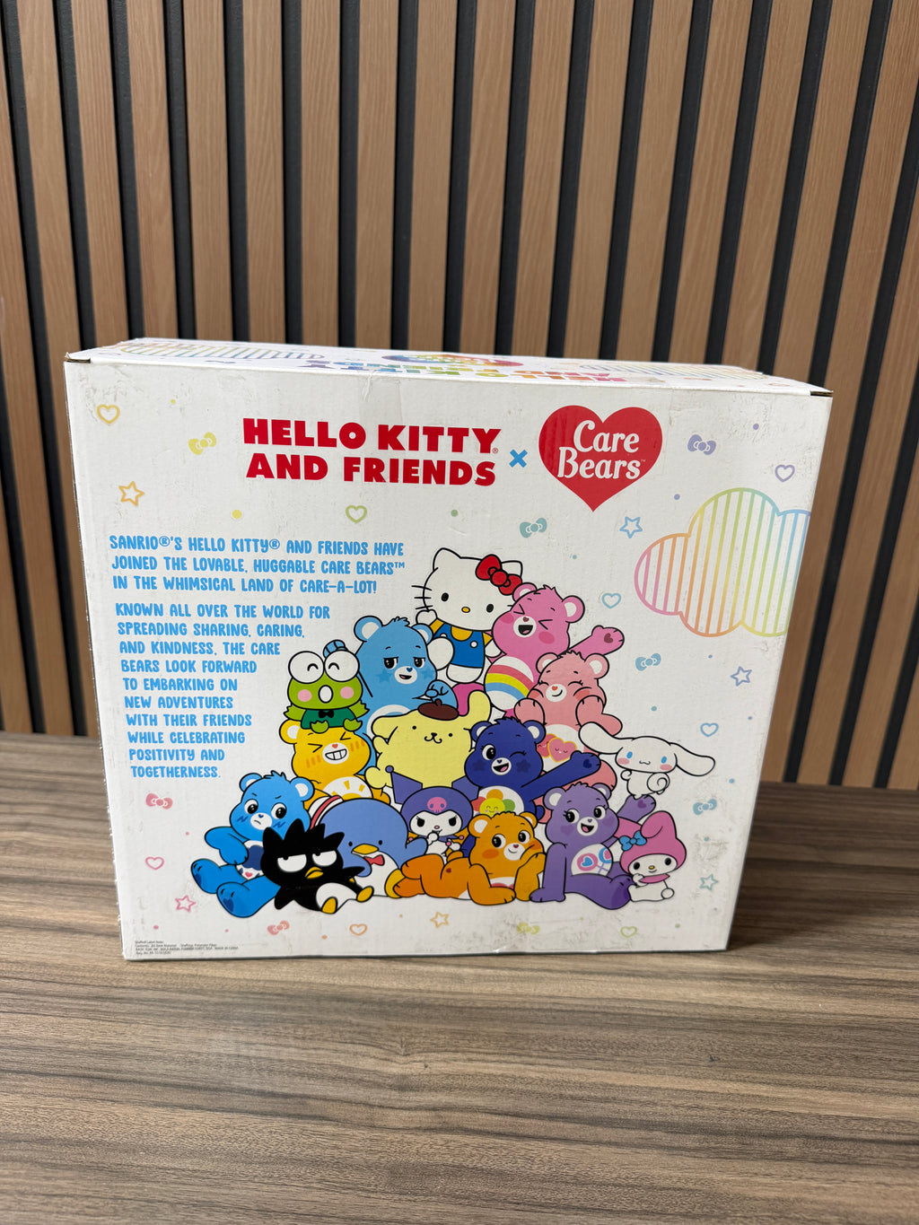 2023 Basic Fun Hello Kitty Care Bears Cheer Bear 10" Plush 2-Pack New Sealed