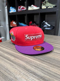 Supreme 2-Tone Box Logo New Era 'Coral' Sz 7 1/4