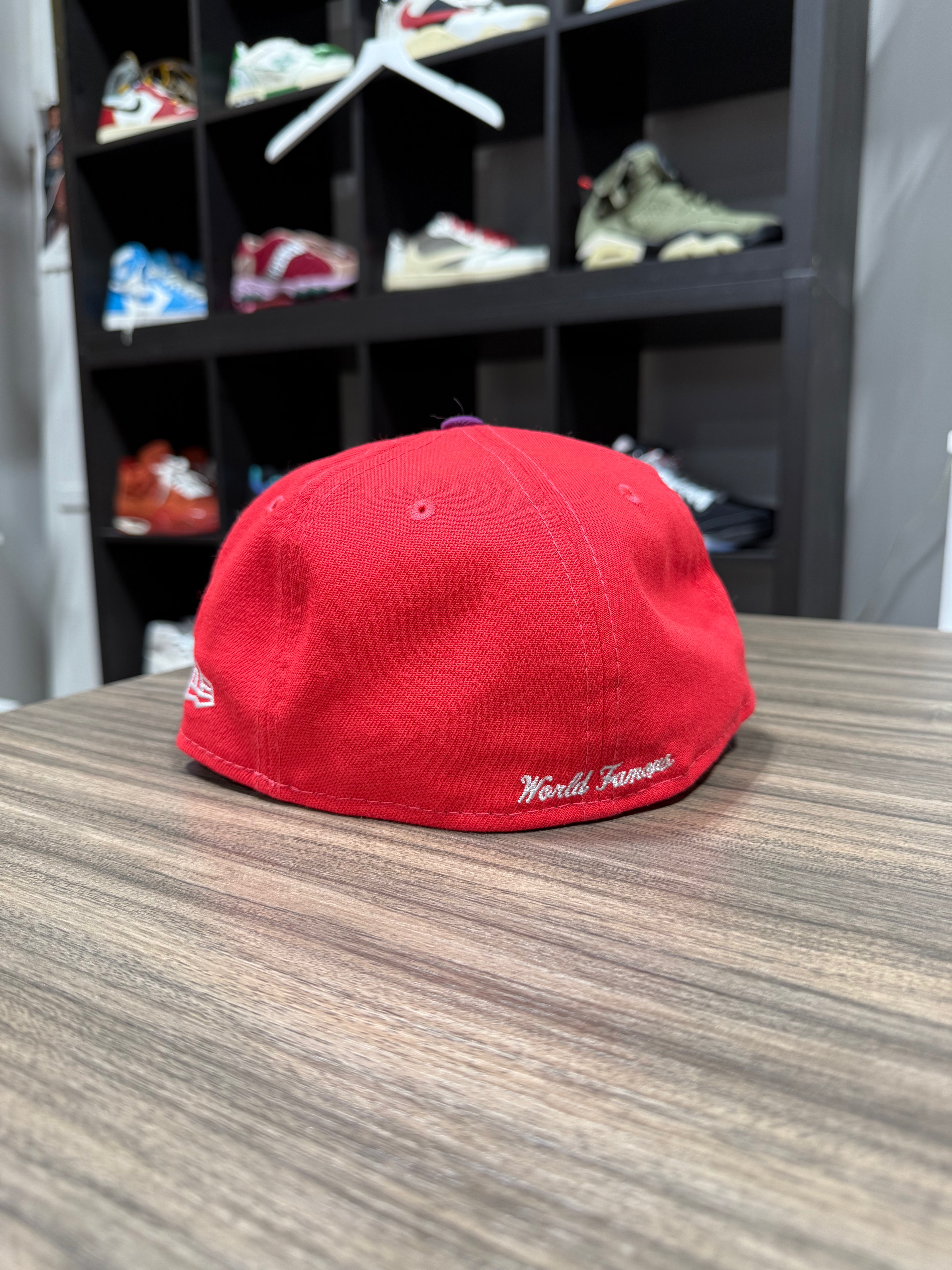 Supreme 2-Tone Box Logo New Era 'Coral' Sz 7 1/4