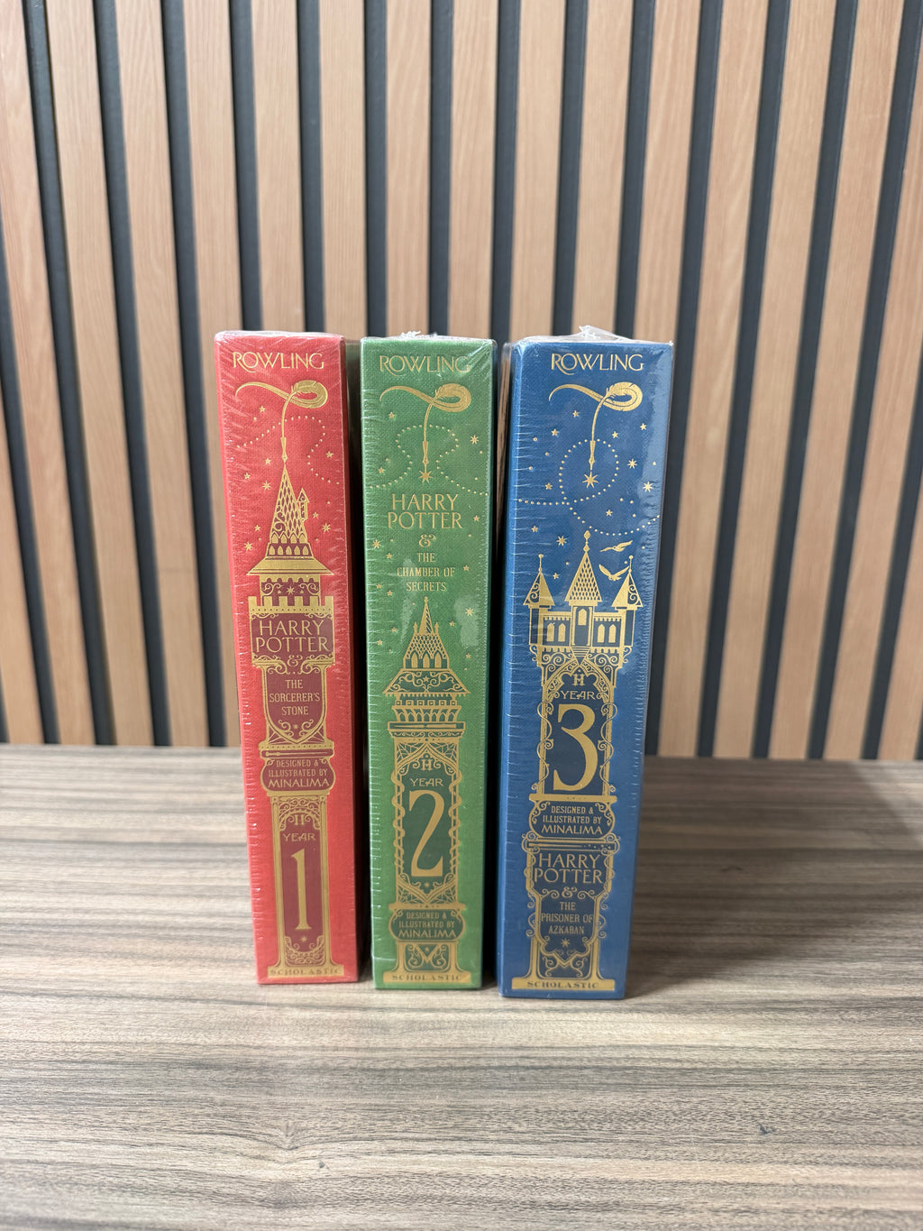 Harry Potter by J.K.Rowling 3 Book set MinaLima Edition-Hardcover