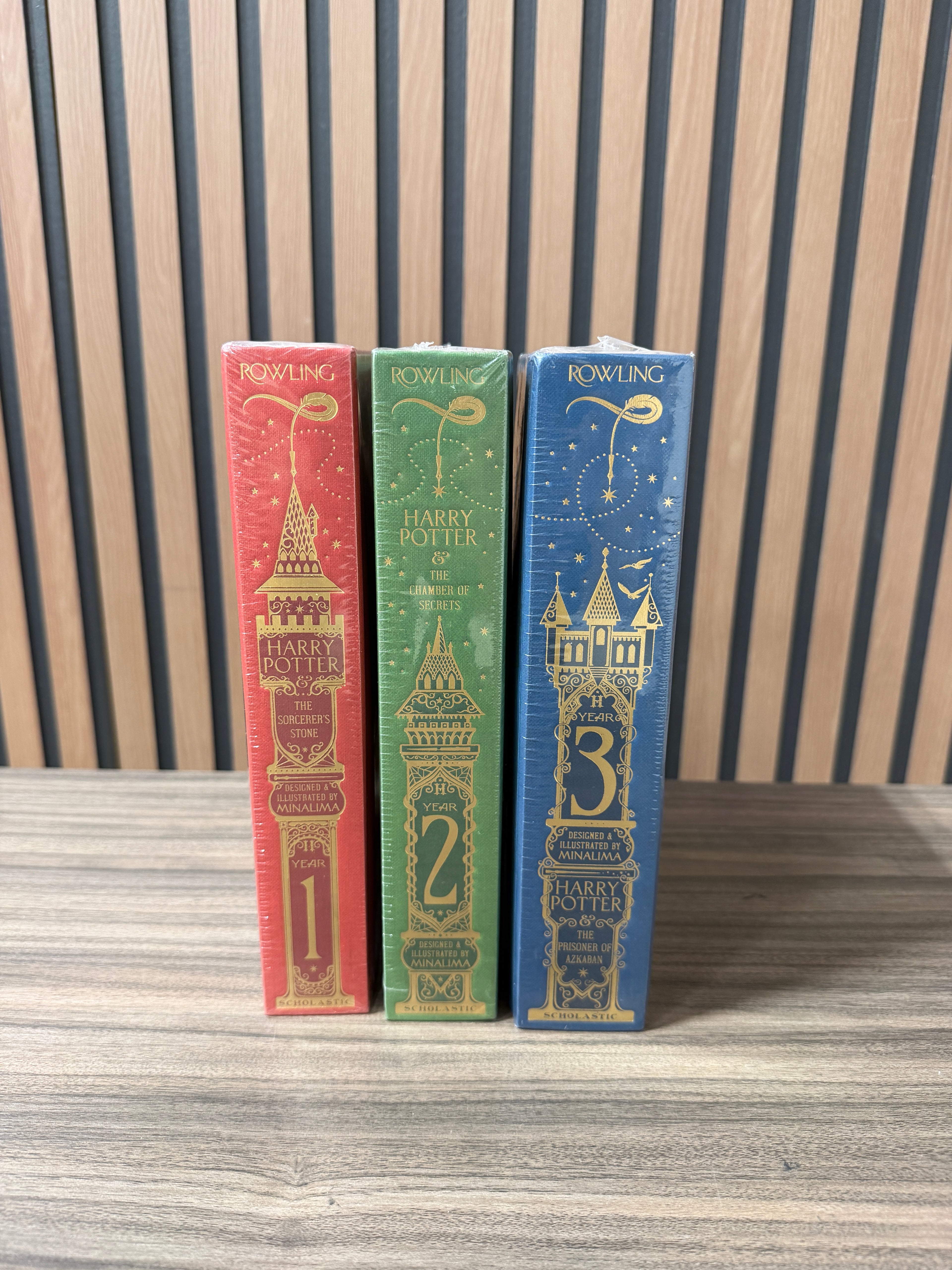 Harry Potter by J.K.Rowling 3 Book set MinaLima Edition-Hardcover