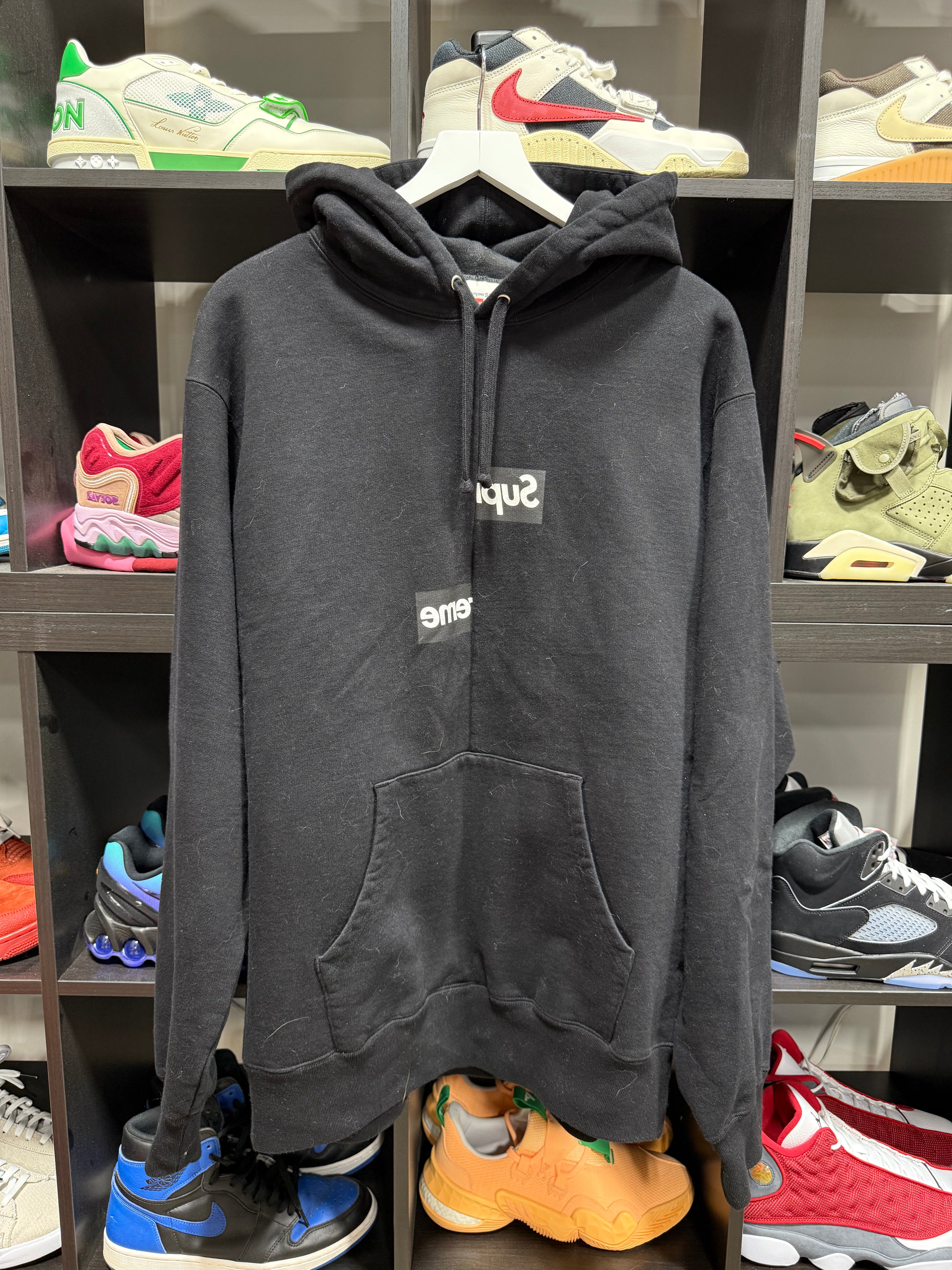 Comme Des Garçons x Supreme Box Logo Hoodie Sz XL