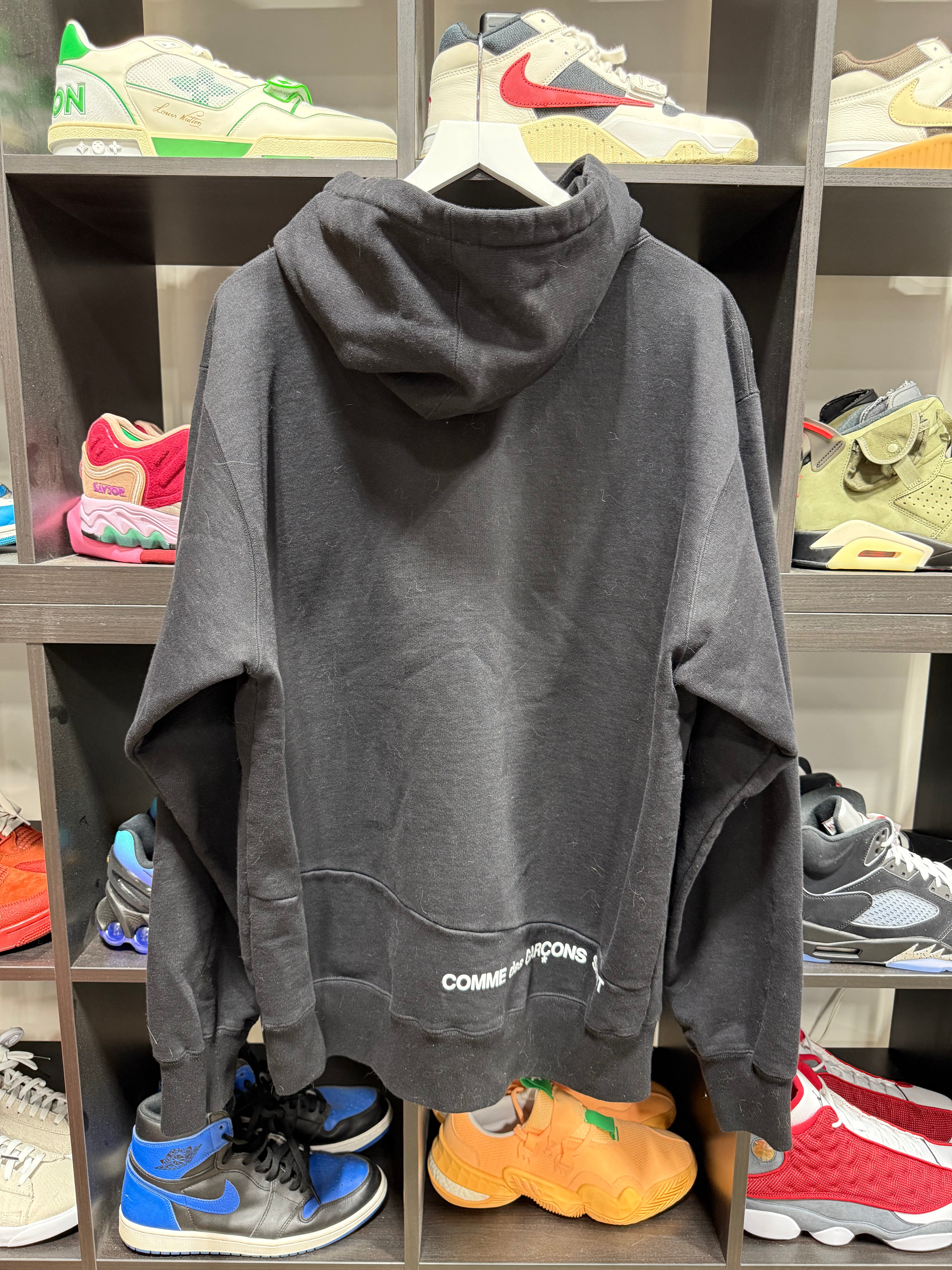 Comme Des Garçons x Supreme Box Logo Hoodie Sz XL