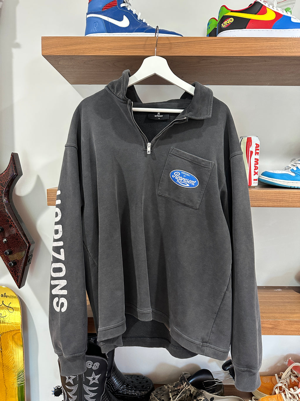 Represent Classic Parts Quarter Zip Sz M