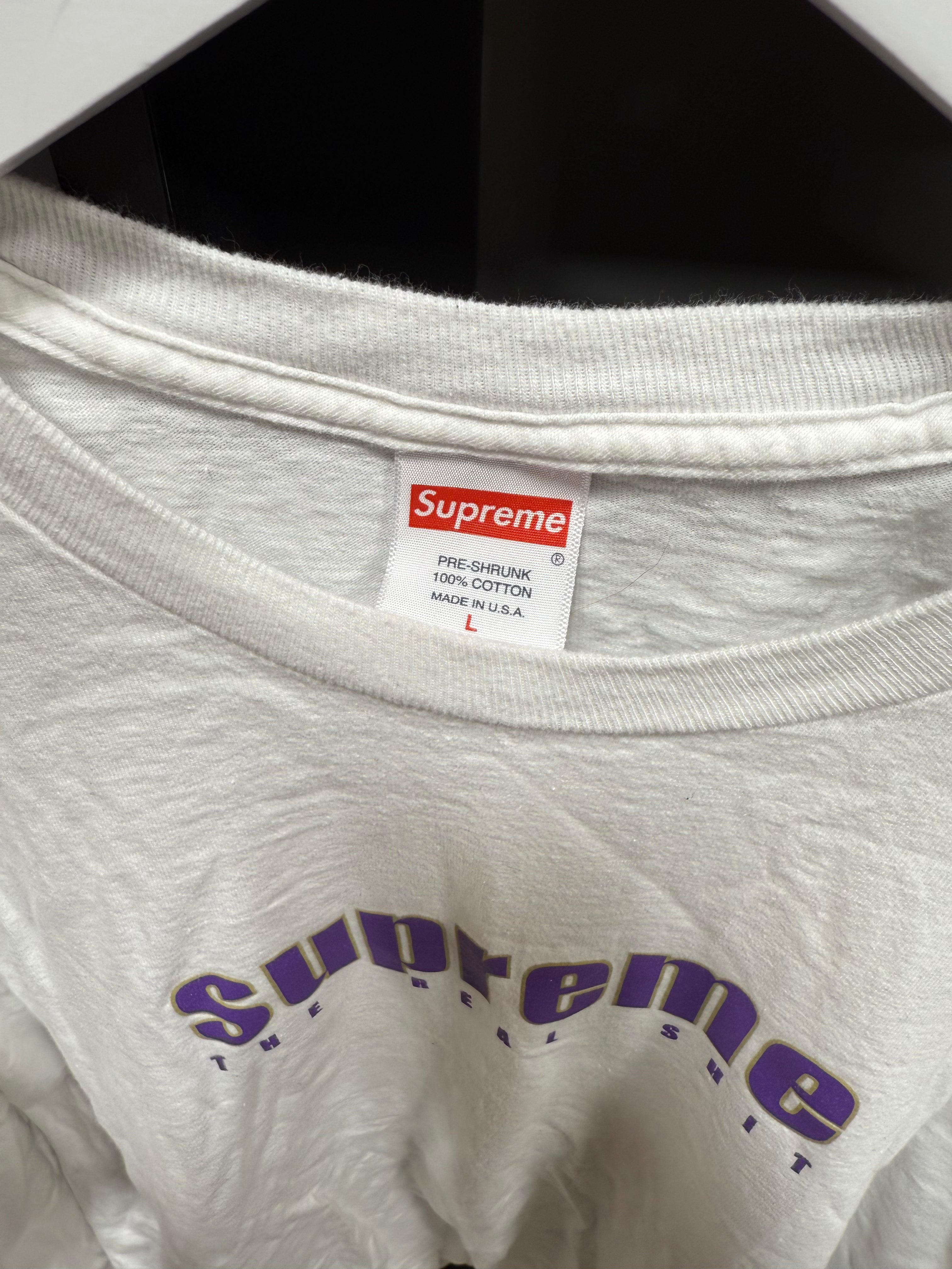 Supreme Long Sleeve White Sz L