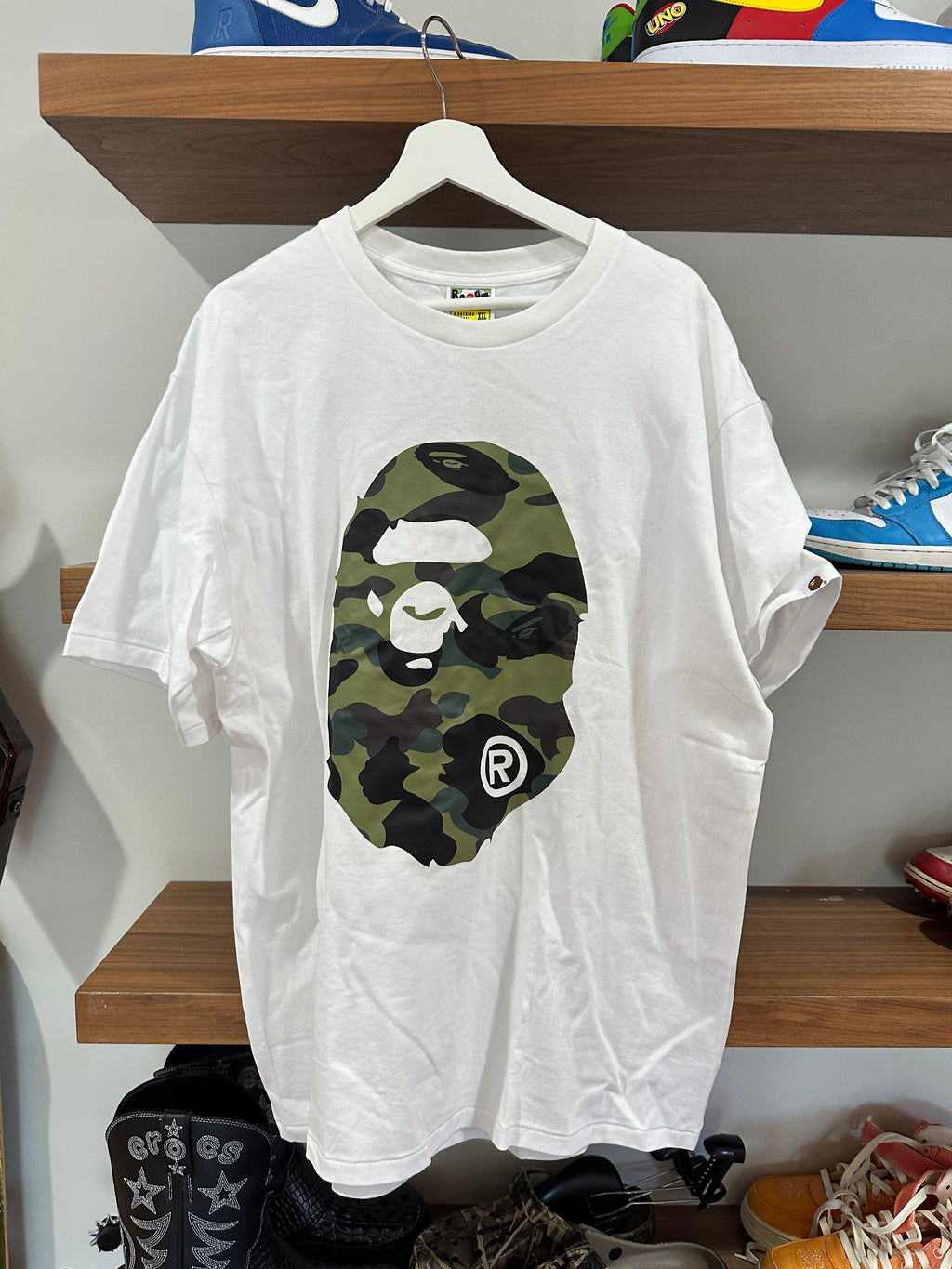 Bape Tee White Sz XXL