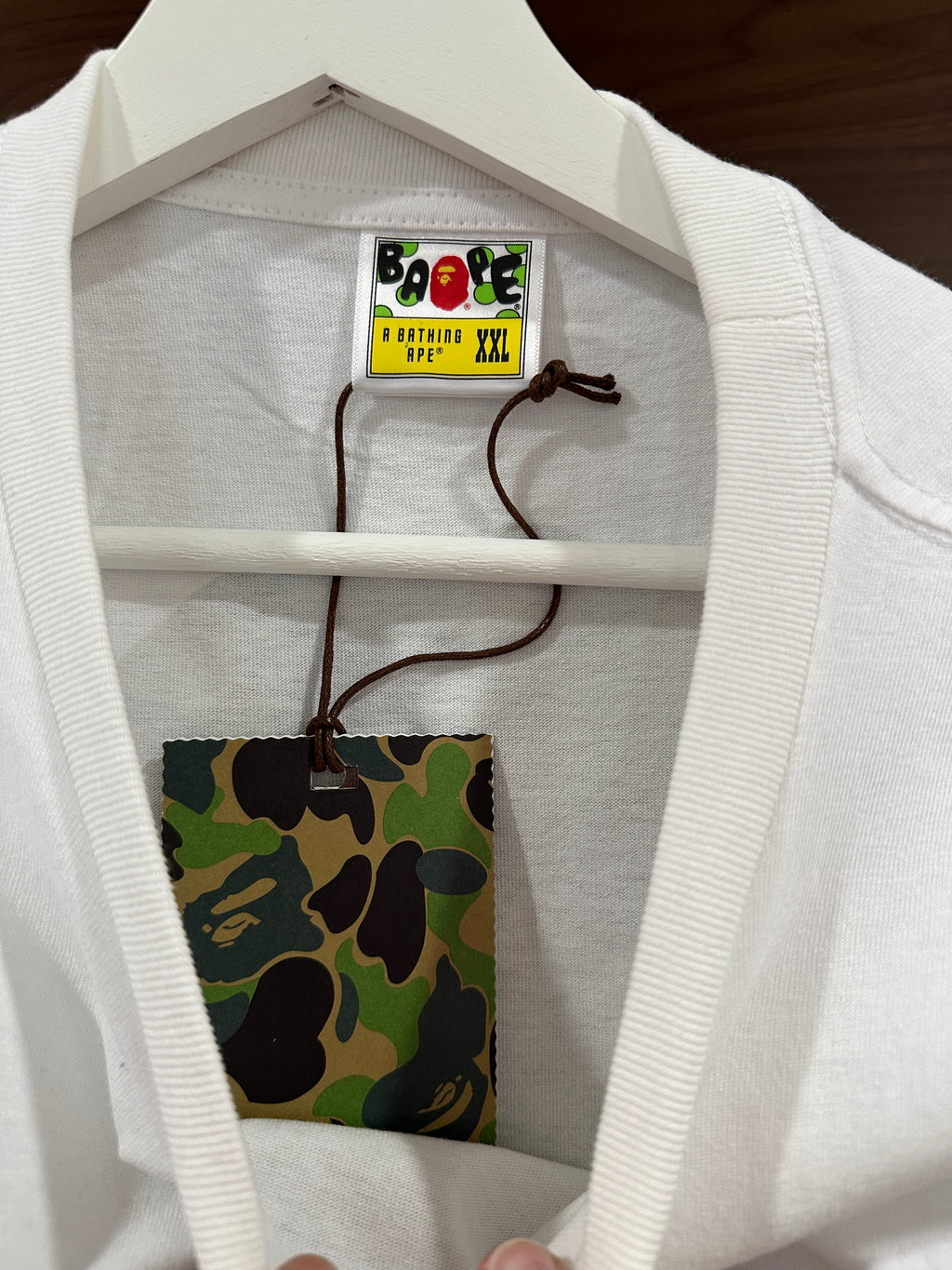 Bape Tee White Sz XXL