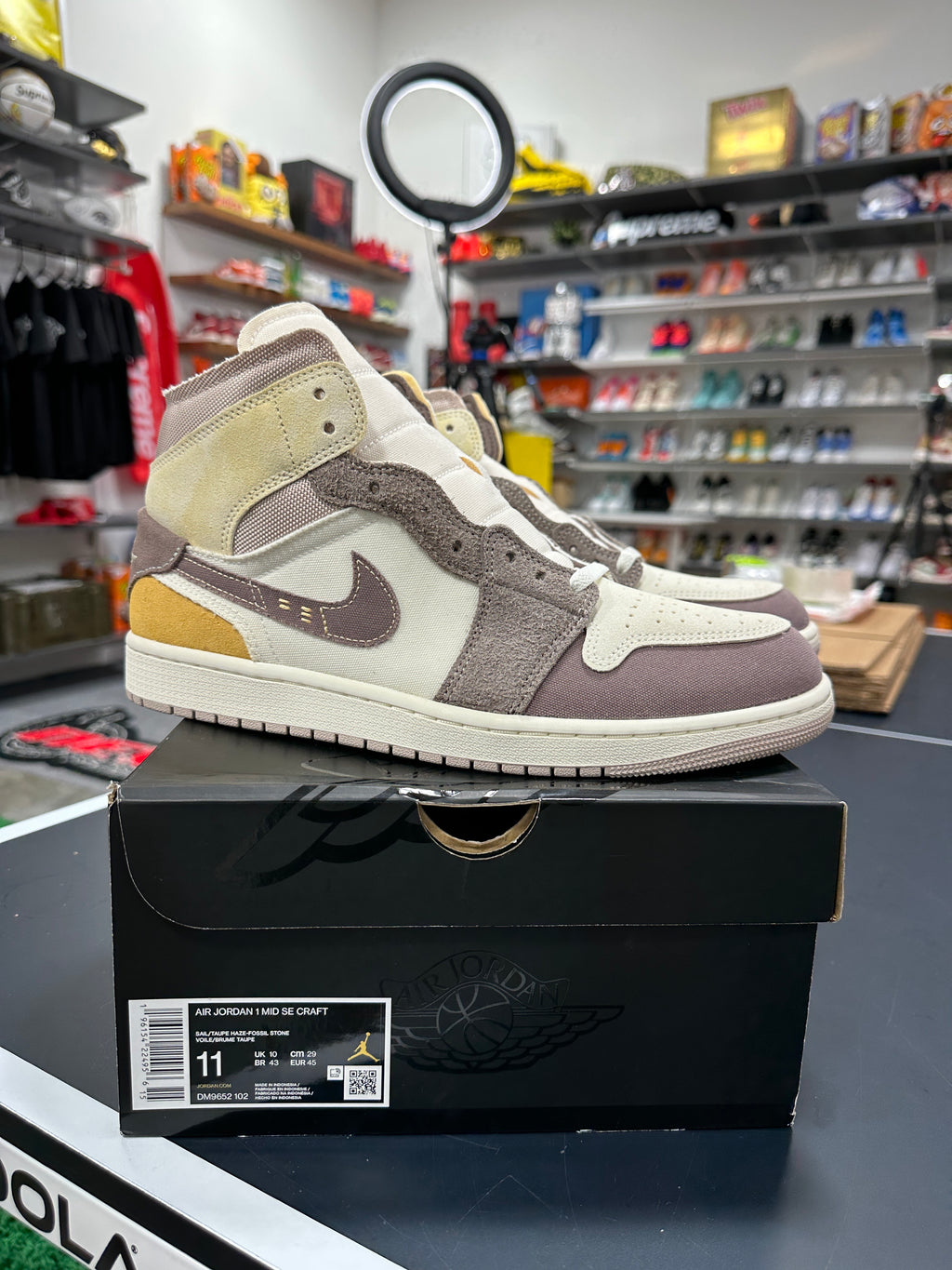 Jordan 1 Mid Craft Sz 11