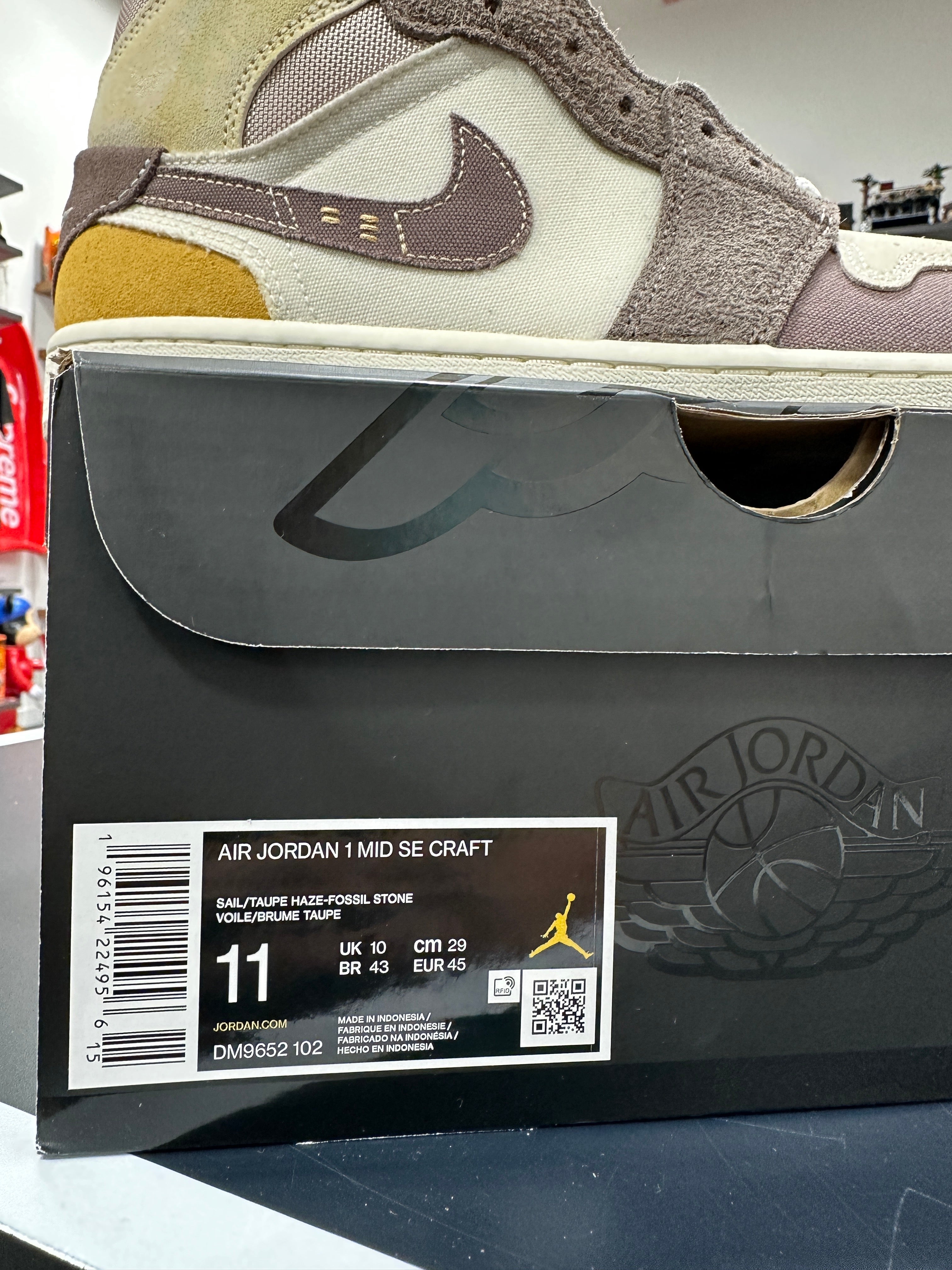 Jordan 1 Mid Craft Sz 11