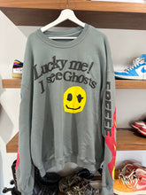 Load image into Gallery viewer, Kids See Ghosts Lucky Me Crewneck Sweatshirt Sz XL
