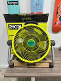 RYOBI ONE+ 18V Hybrid WHISPER SERIES 14-inch Air Cannon Fan (Model PCL813B)