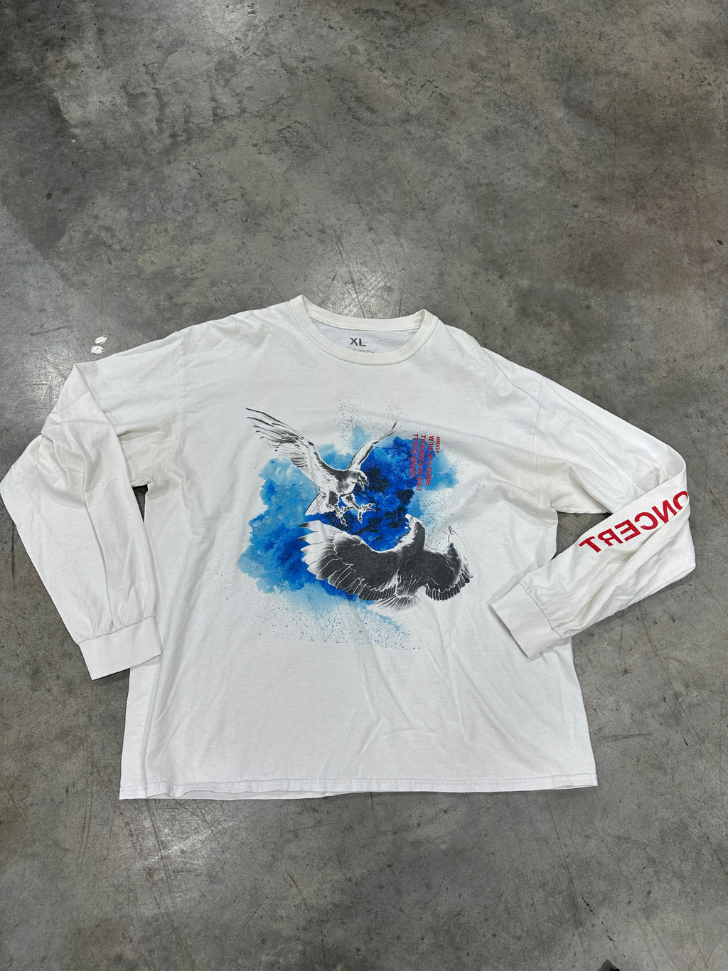 Travis Scott Bird’s Eye View tour long sleeve tee Sz XL