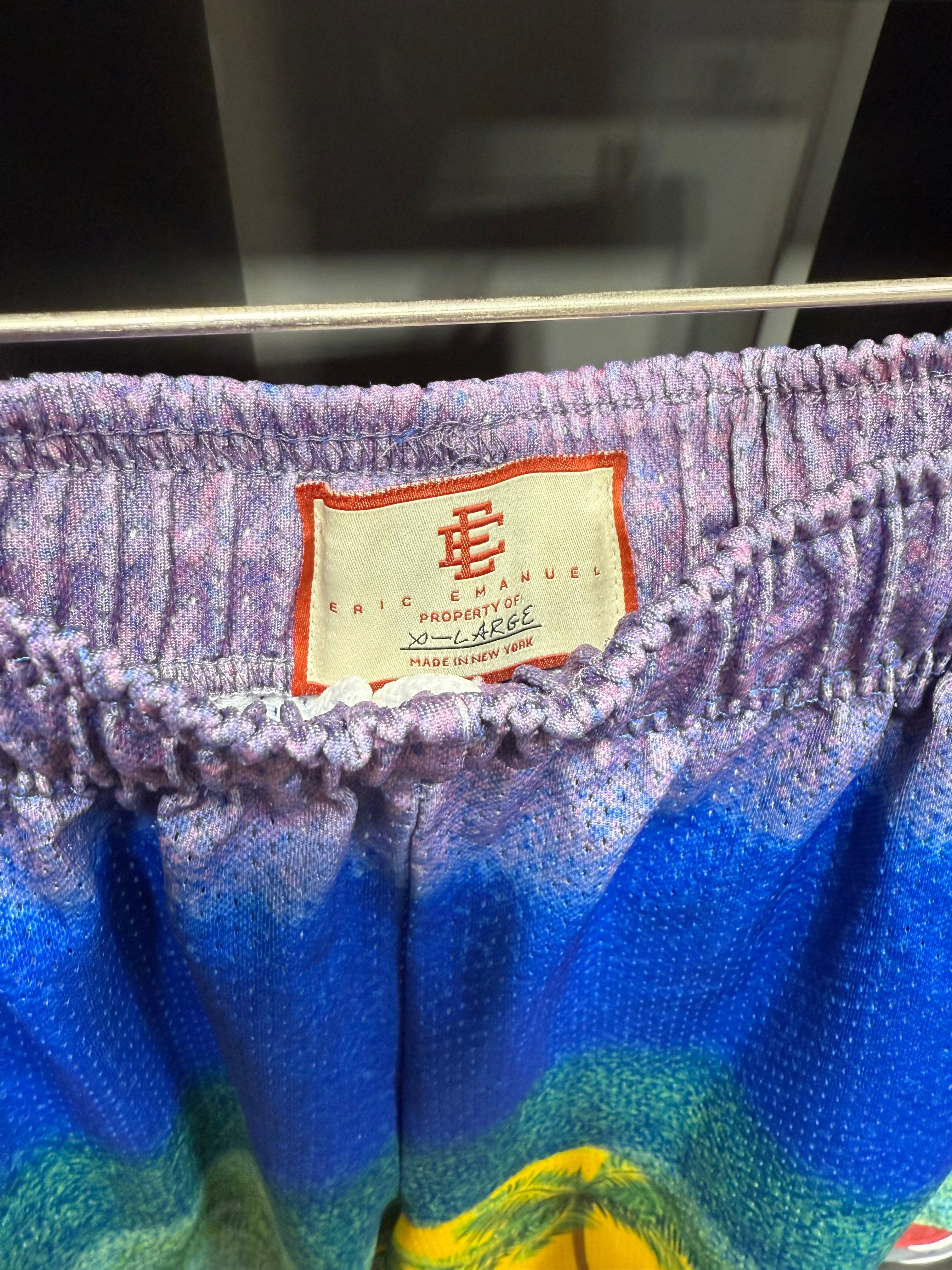 Eric Emanuel Shorts Palm Trees Sz XL