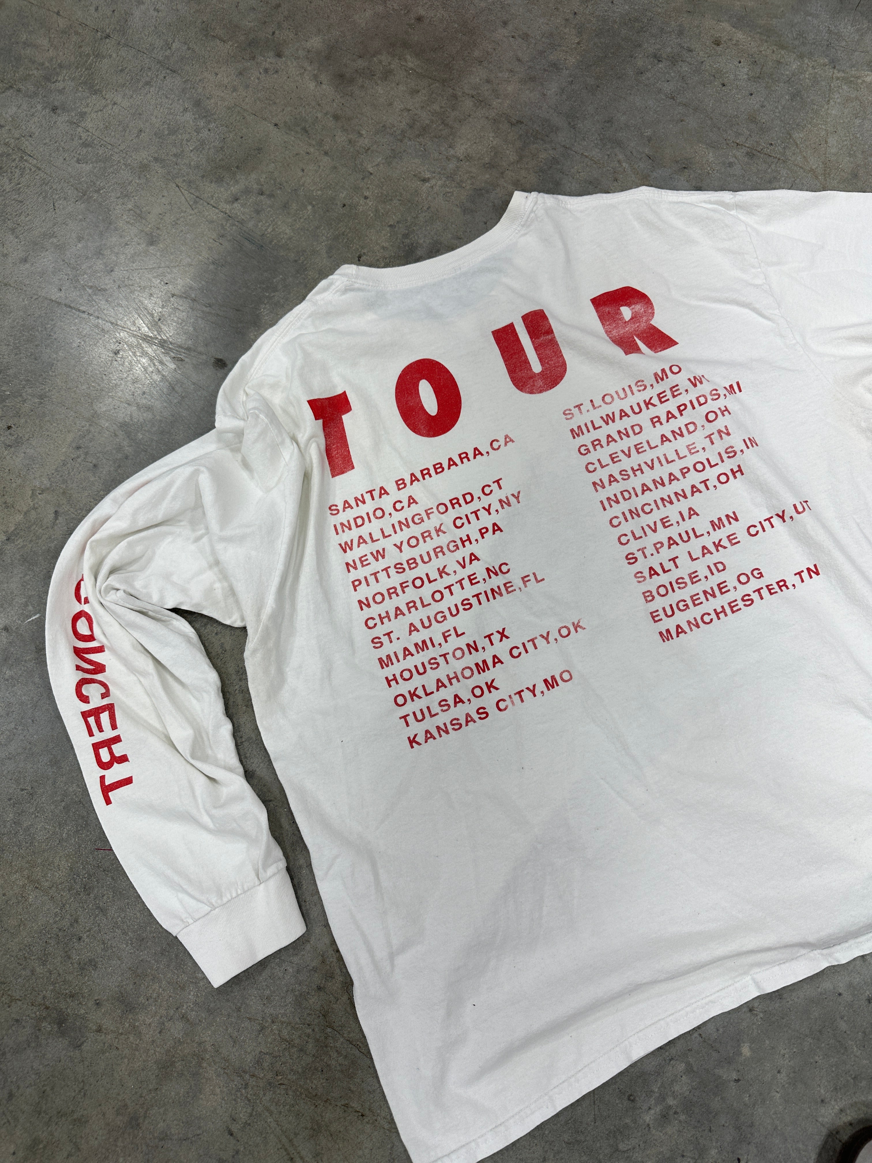 Travis Scott Bird’s Eye View tour long sleeve tee Sz XL